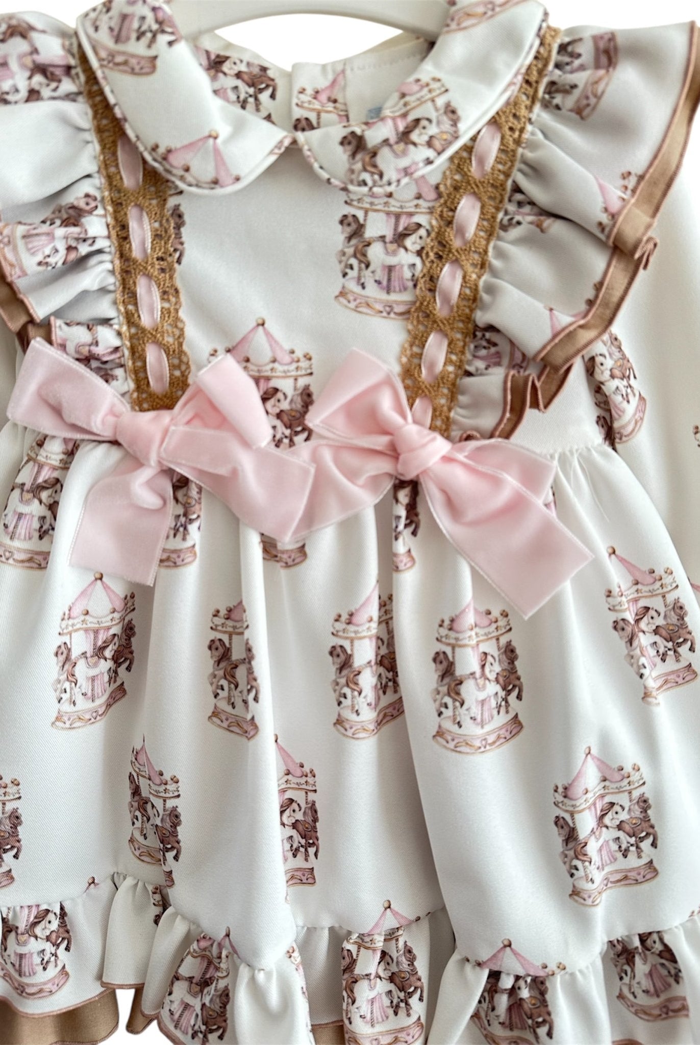 Babine AW25 - Girls Carousel Dress & Hairbow