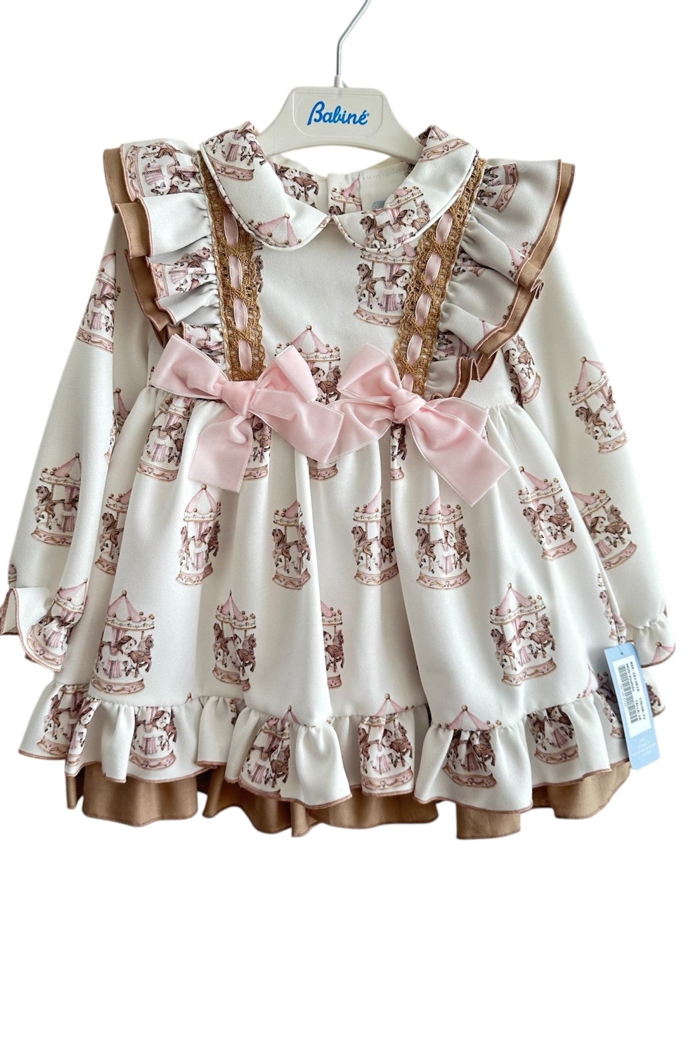 Babine AW25 - Girls Carousel Dress & Hairbow
