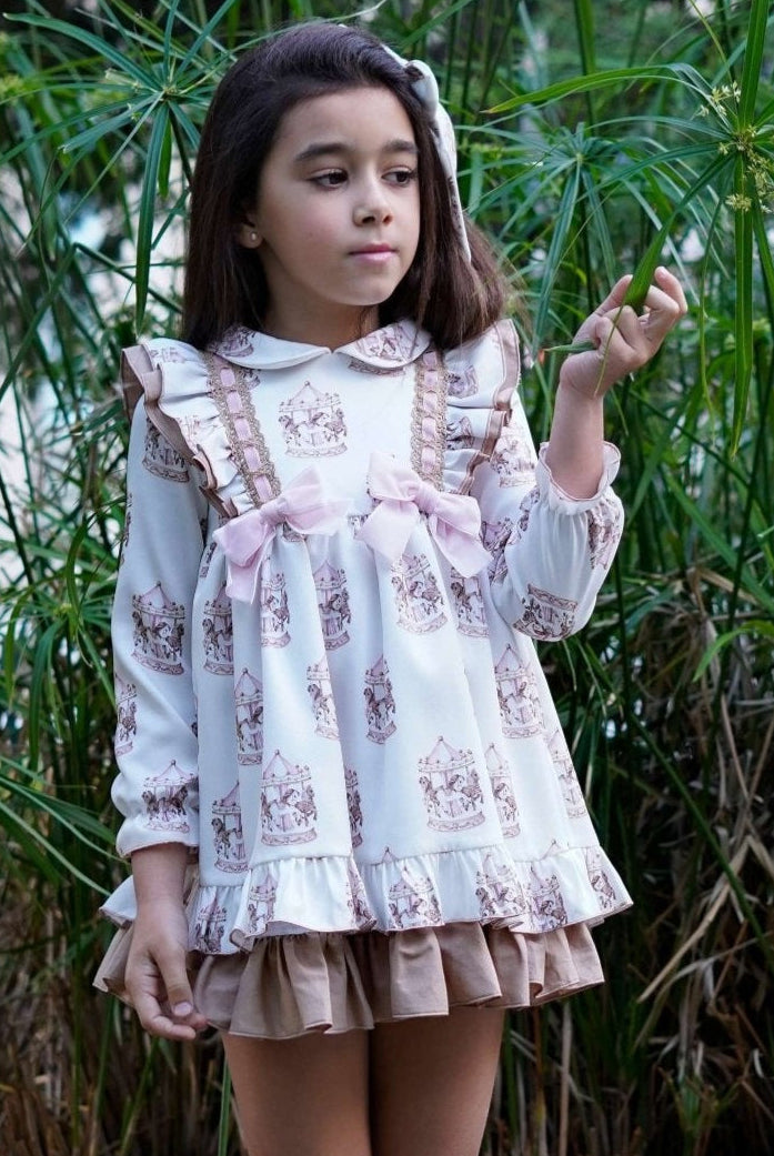 Babine AW25 PRE - ORDER - Girls Carousel Dress & Hairbow