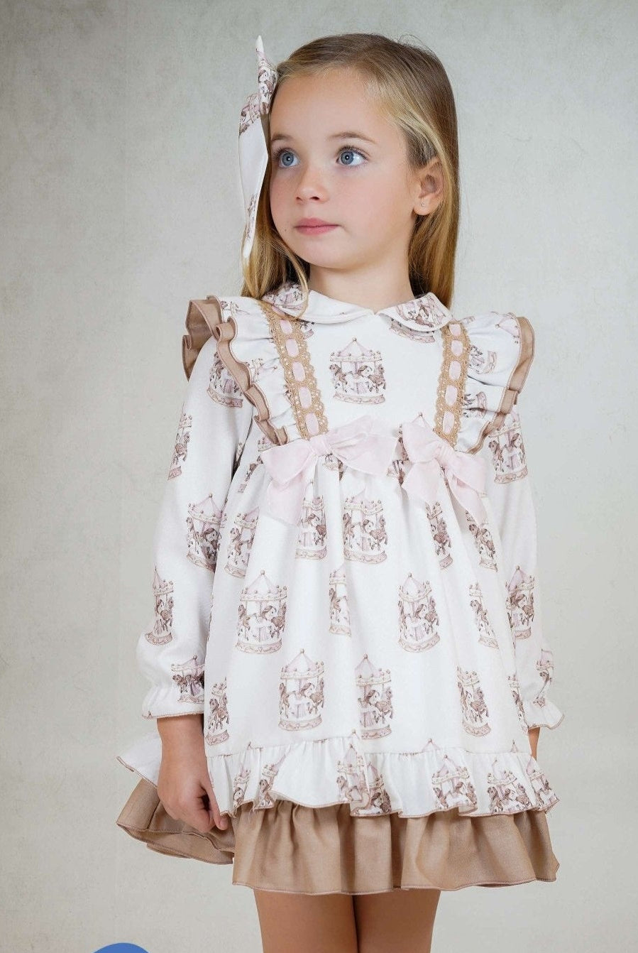 Babine AW25 PRE - ORDER - Girls Carousel Dress & Hairbow
