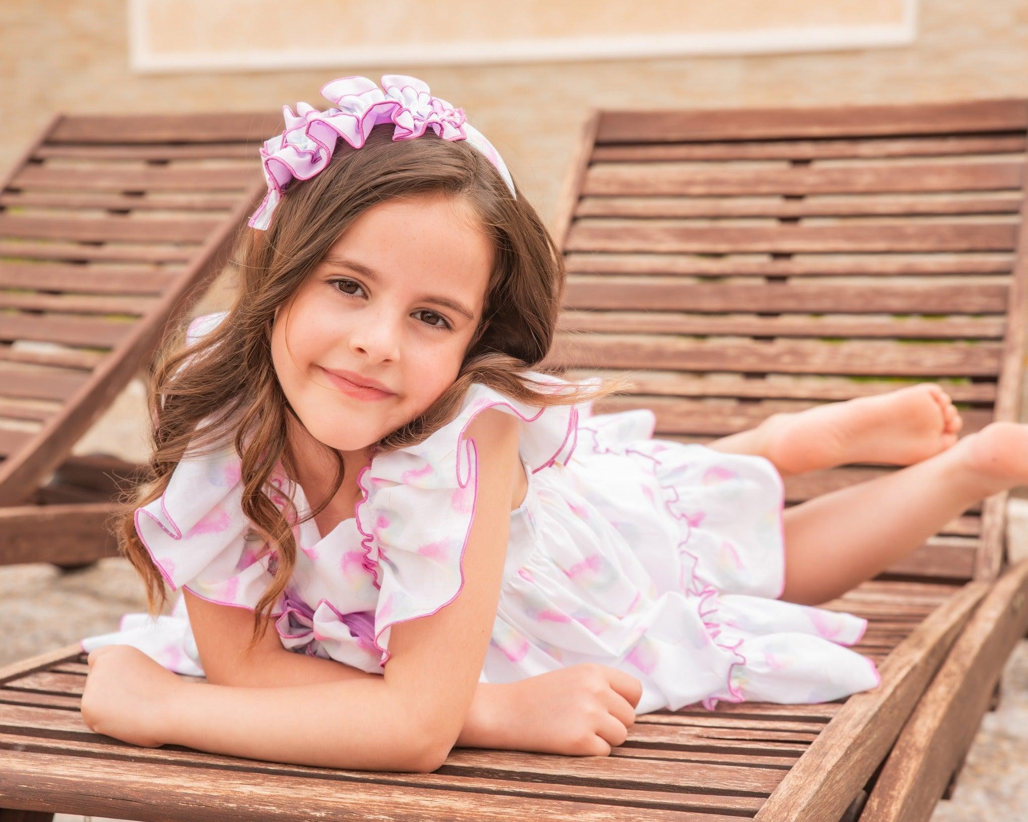 CLEARANCE SALE - Babine - Girls Candyfloss Summer Dress - Mariposa Children's Boutique