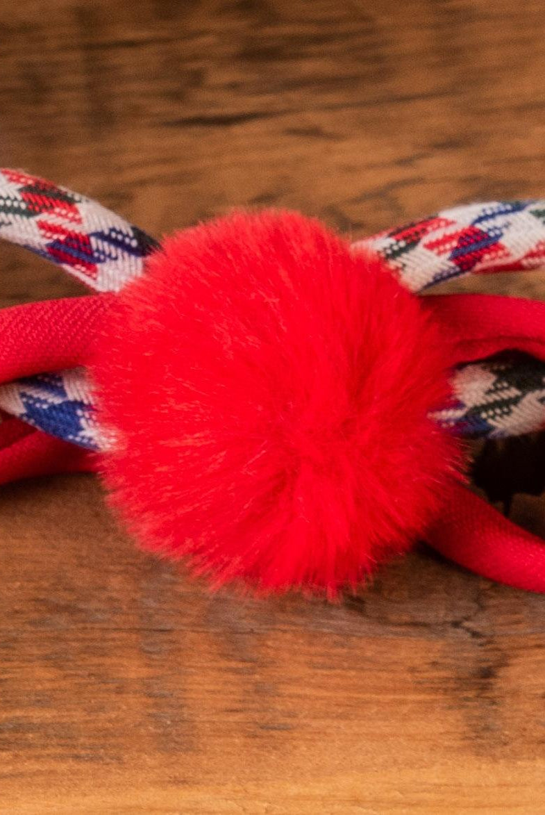 CLEARANCE SALE Babine - Girls Red & Navy Dogtooth Print Dress - Mariposa Children's Boutique