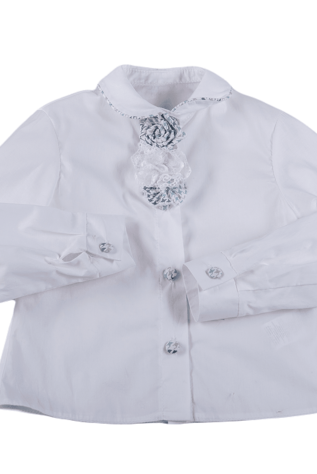 DAGA - Girls Crazy Love Grey Check Pinafore and Blouse Set