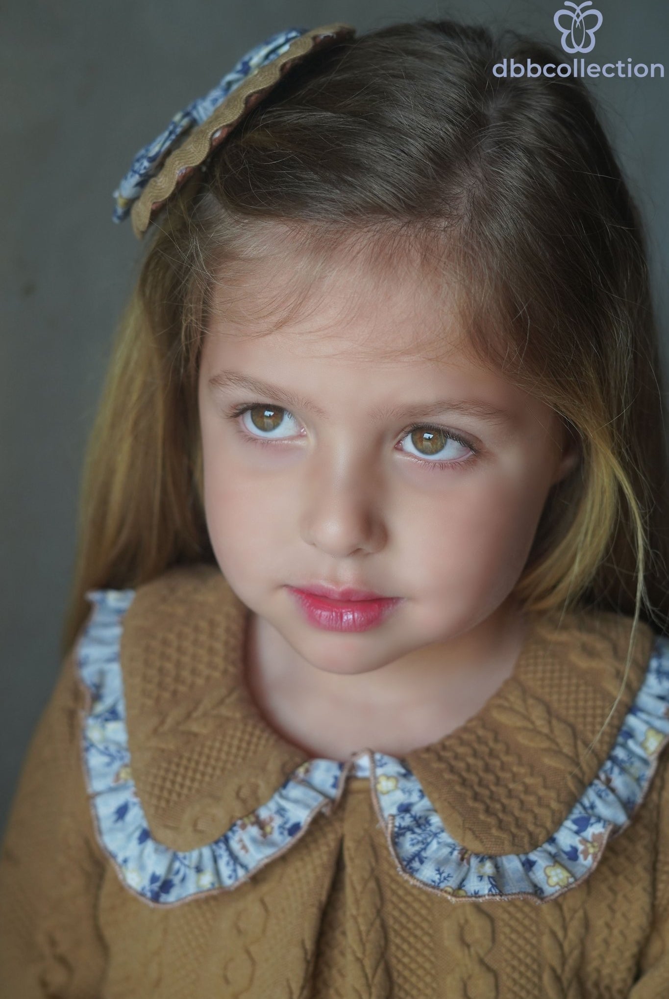 Clearance Sale - DBB Collection Camel and Blue Dress