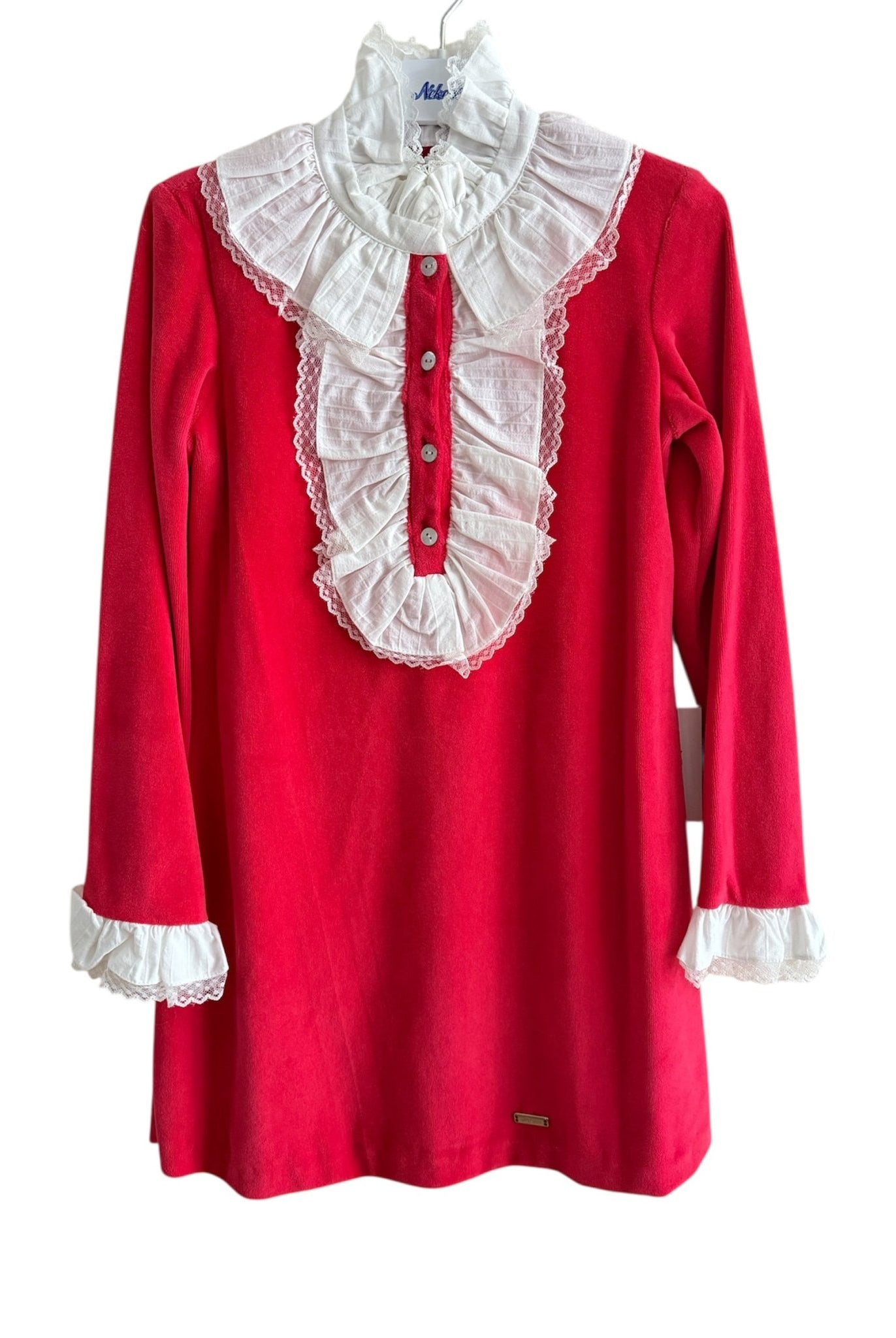 Clearance Sale - Girl's Red & Cream Dress