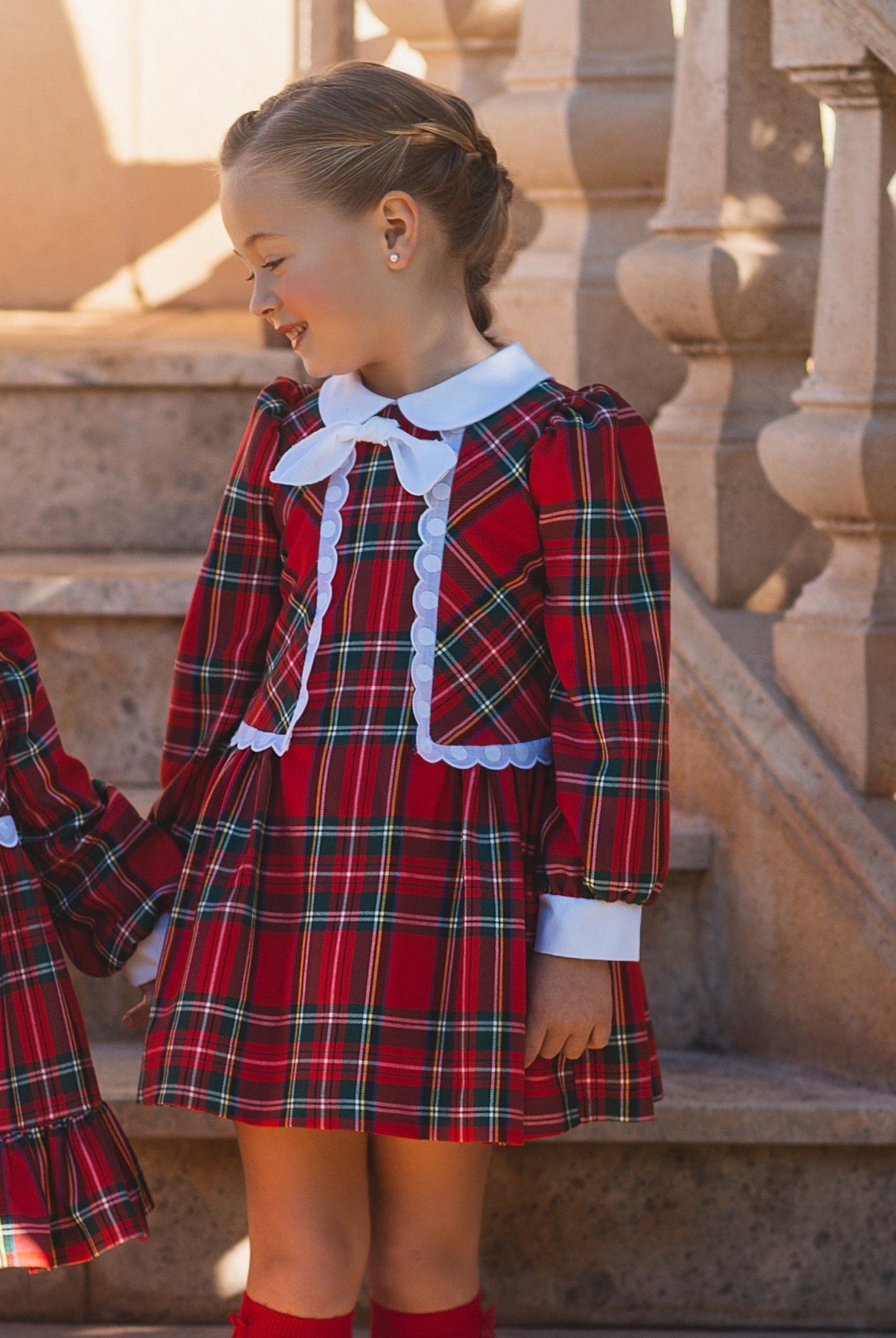Clearance Sale Meraki Bambini - Baby Girls Red Tartan Dress