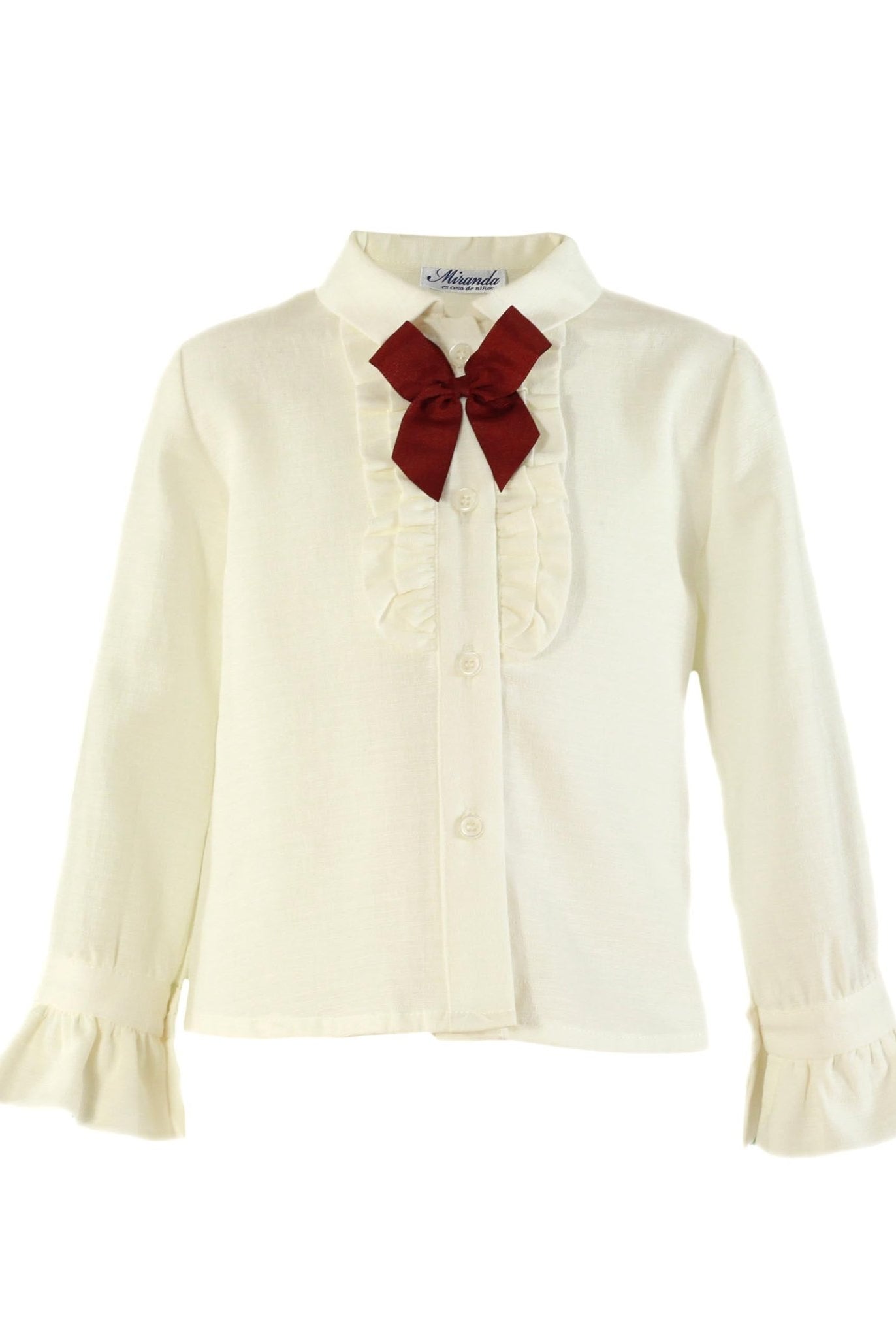 Clearance Sale Miranda - Girls Burgundy Skirt and Matching Blouse