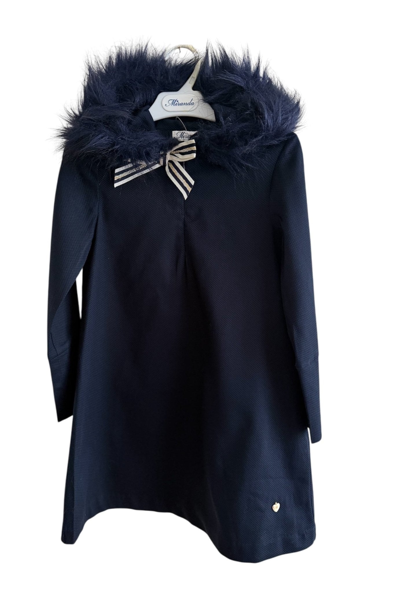 Clearance Sale Miranda - Girl's Navy Hooded Dress