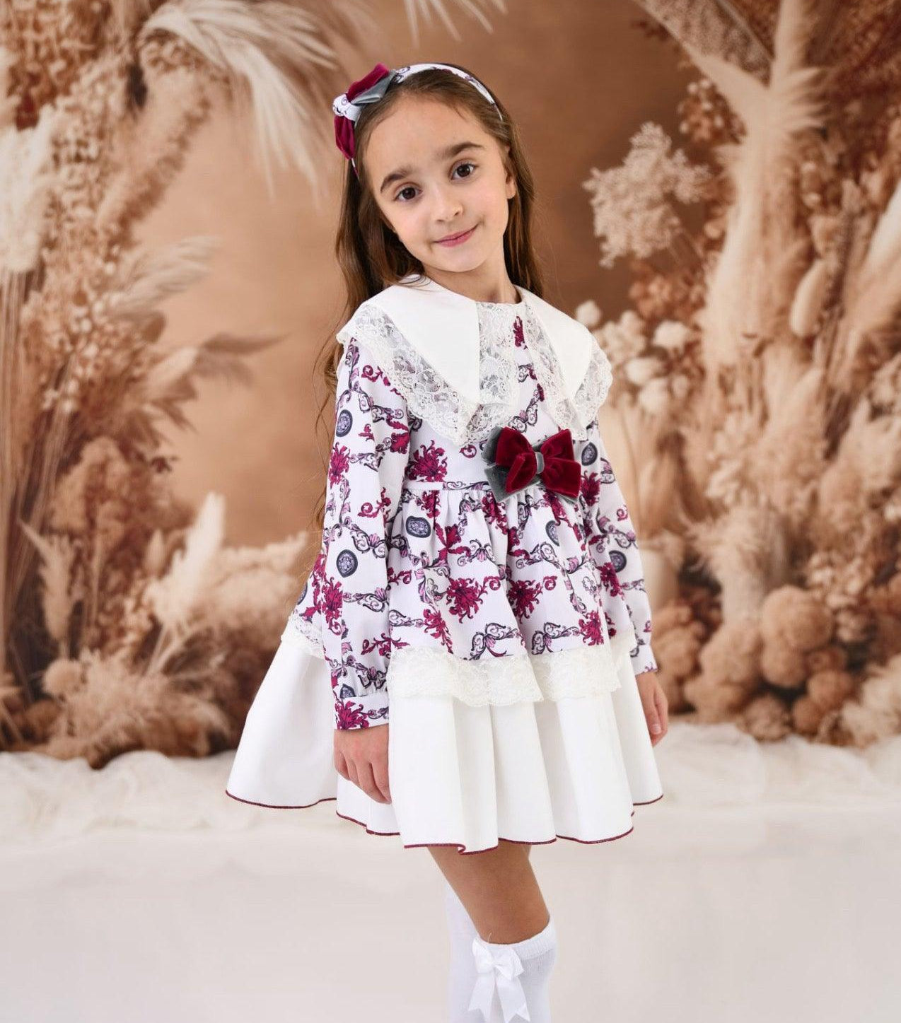 CLEARANCE SALE Rochy - Girls Moneda Coins Print Dress - Mariposa Children's Boutique