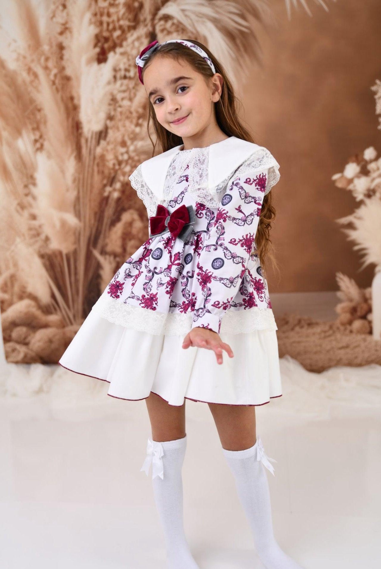 CLEARANCE SALE Rochy - Girls Moneda Coins Print Dress - Mariposa Children's Boutique