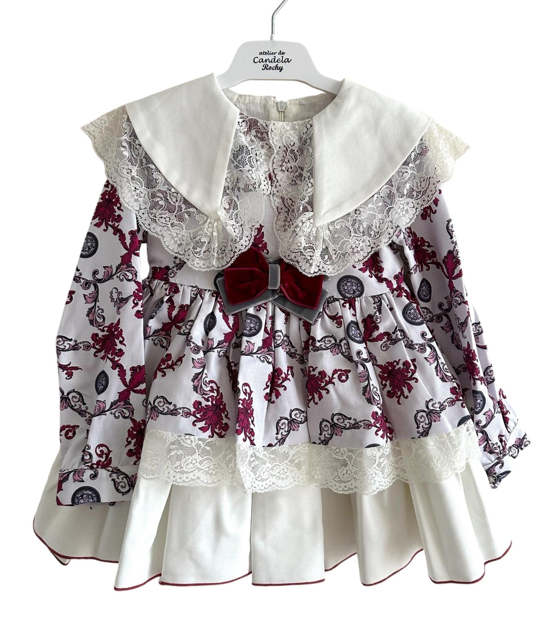 CLEARANCE SALE Rochy - Girls Moneda Coins Print Dress - Mariposa Children's Boutique