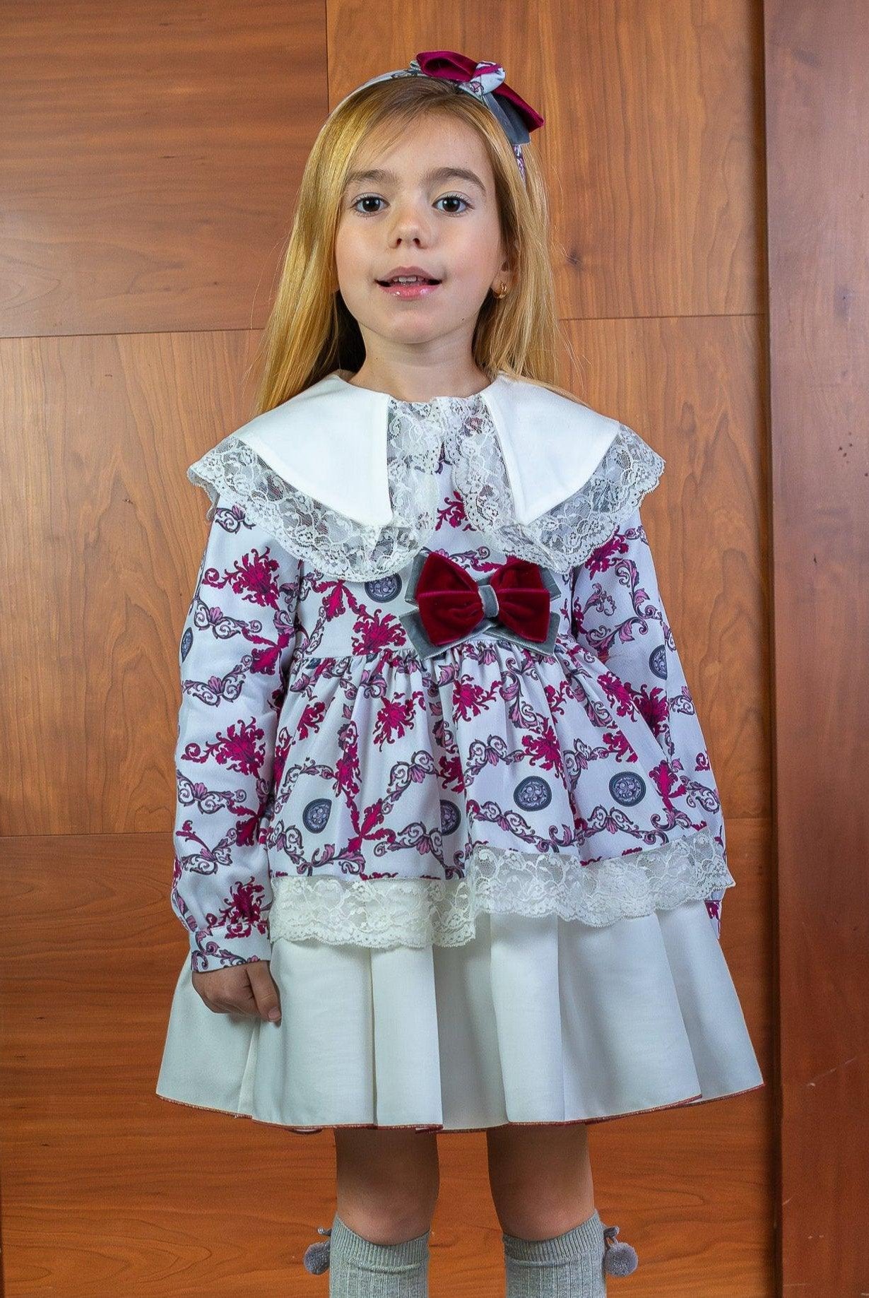 CLEARANCE SALE Rochy - Girls Moneda Coins Print Dress - Mariposa Children's Boutique