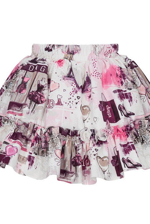 DAGA AW25 PRE - ORDER - Girl's Fashion Street Collection Skirt and Top Set