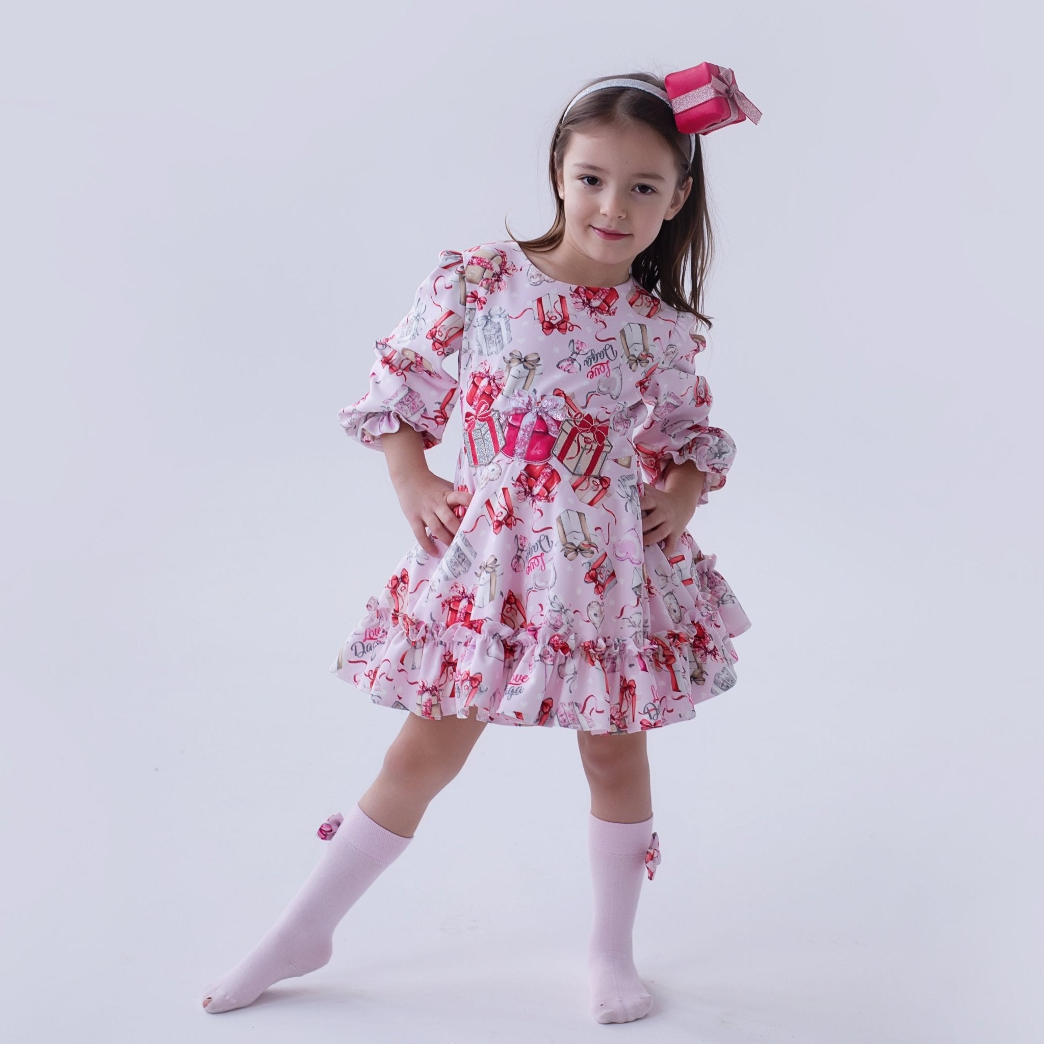 DAGA AW25 PRE - ORDER - Girls Magical Surprises Pink Printed Dress