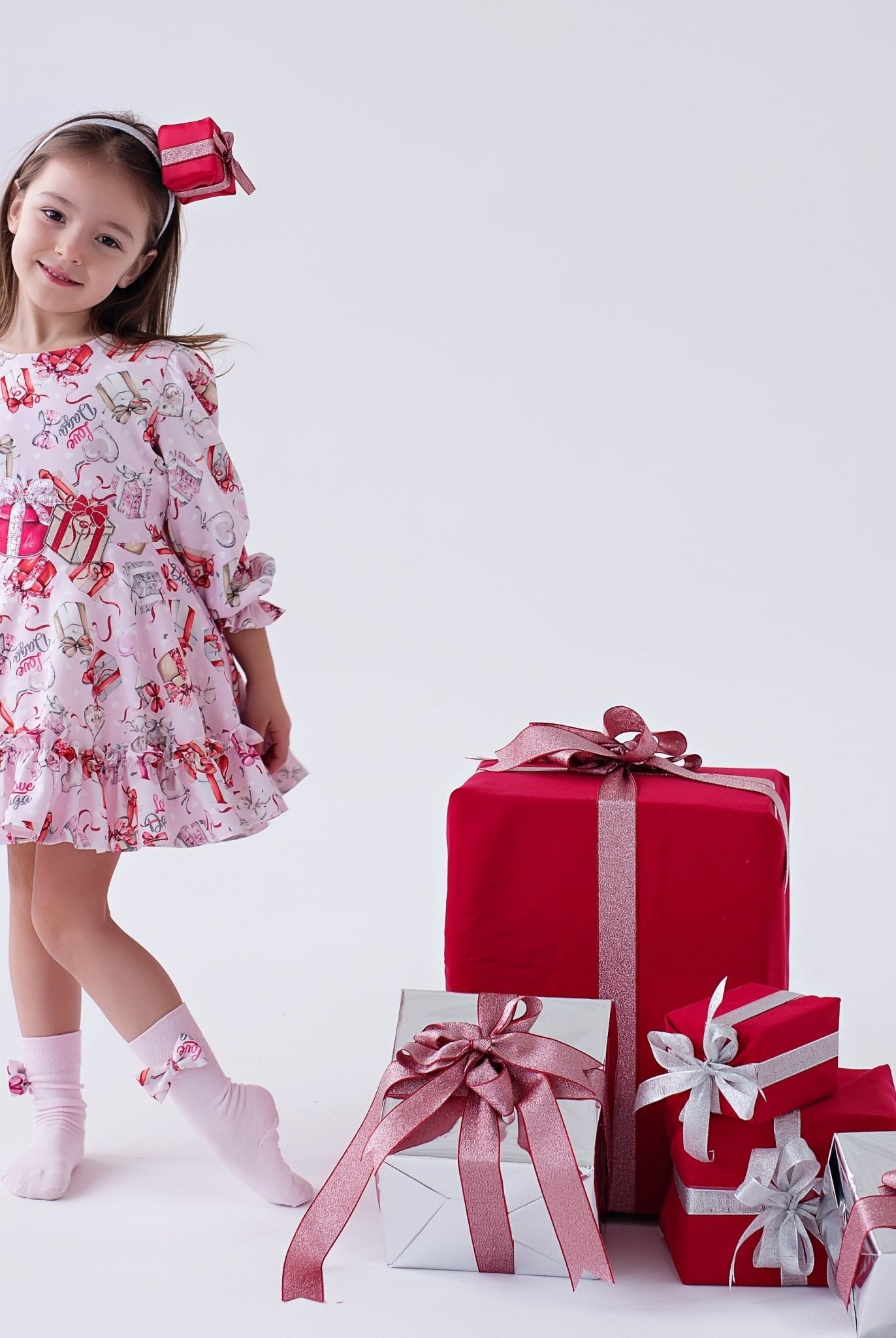 DAGA AW25 PRE - ORDER - Girls Magical Surprises Pink Printed Dress