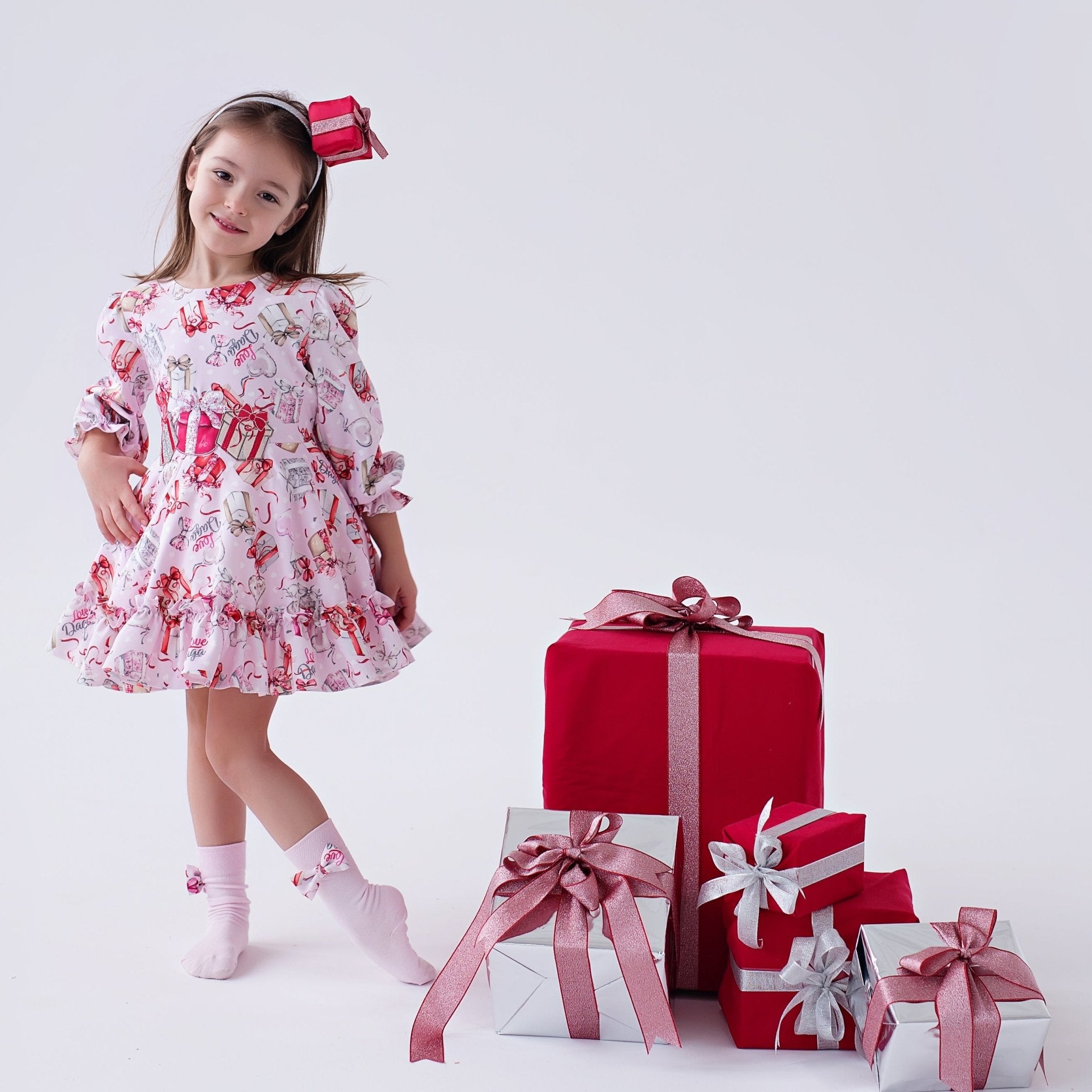 DAGA AW25 PRE - ORDER - Girls Magical Surprises Pink Printed Dress