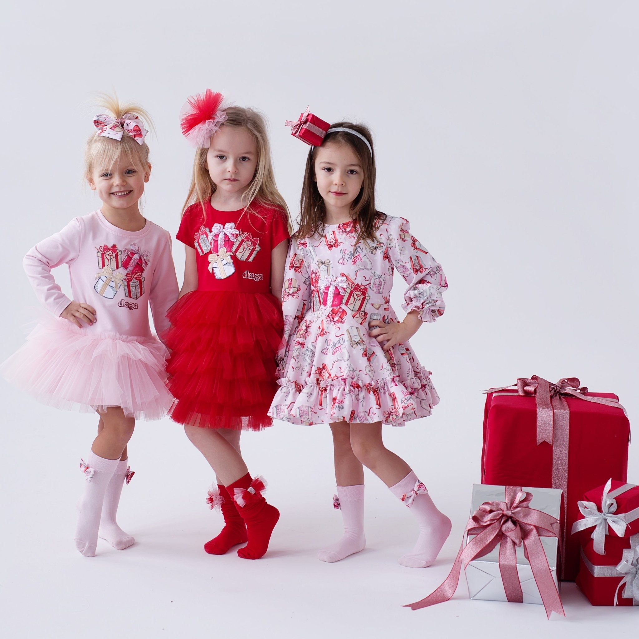 DAGA AW25 PRE - ORDER - Girls Magical Surprises Pink Tulle Hem Dress