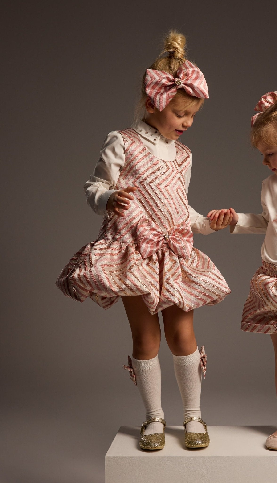 DAGA Girls Sparkle Blush Hairbow | AW26 PRE-ORDER