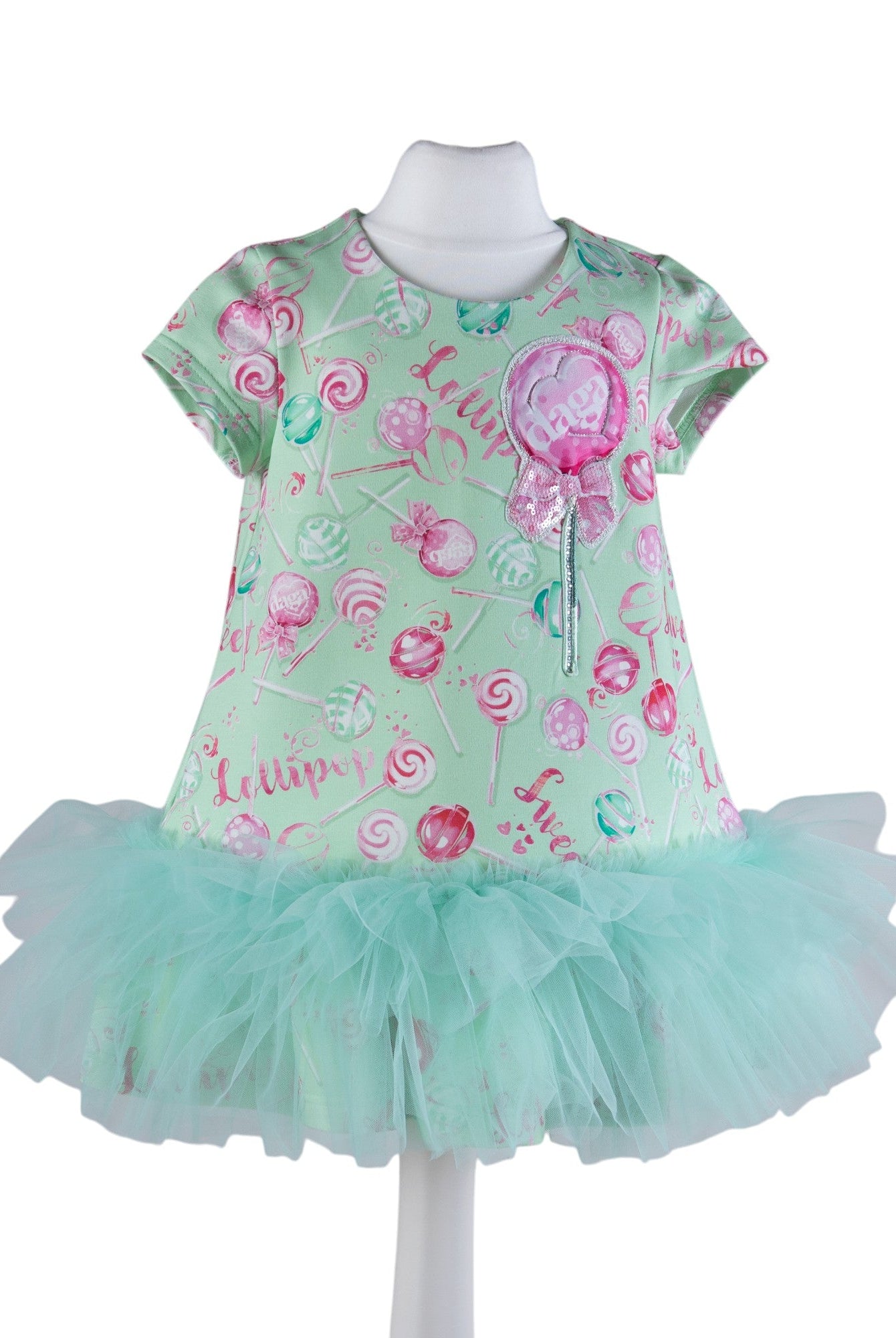 DAGA SS25 - Girls More Sugar Tulle Hem Dress - Mariposa Children's Boutique