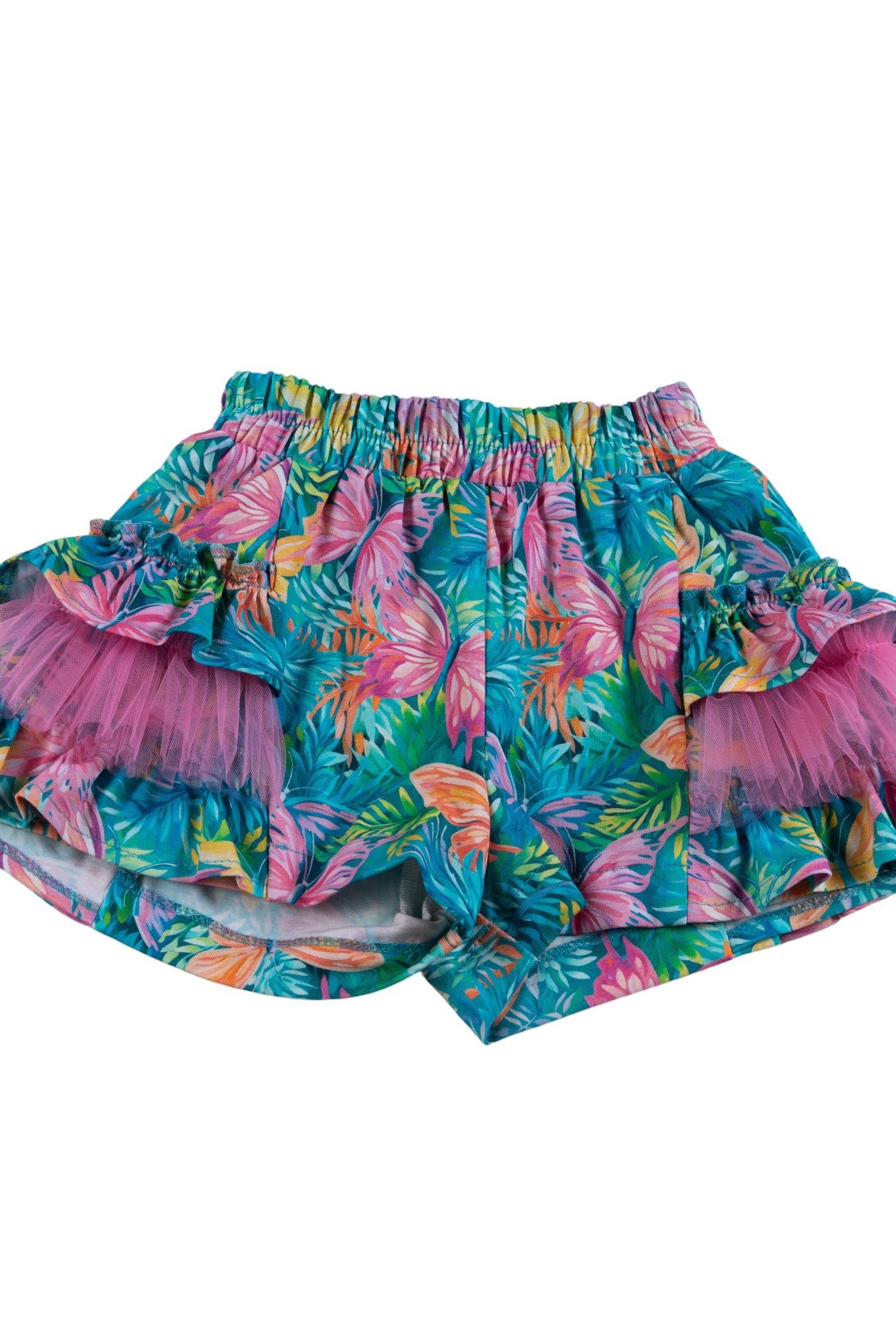 DAGA SS25 - Girl's Pink Paradise Shorts and Top Set - Mariposa Children's Boutique