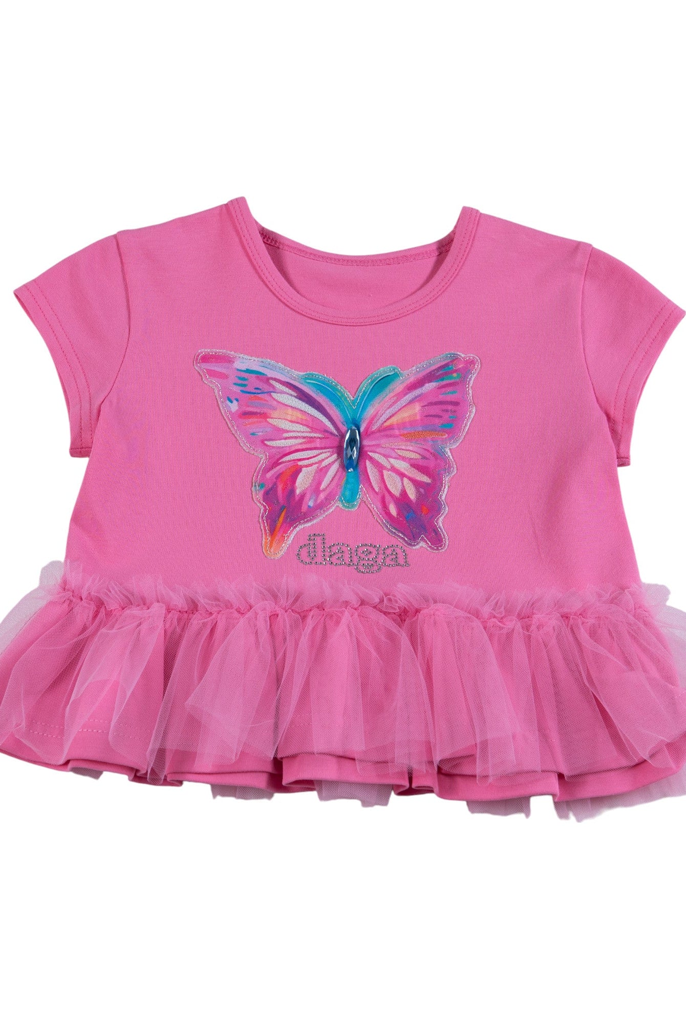DAGA SS25 - Girl's Pink Paradise Shorts and Top Set - Mariposa Children's Boutique