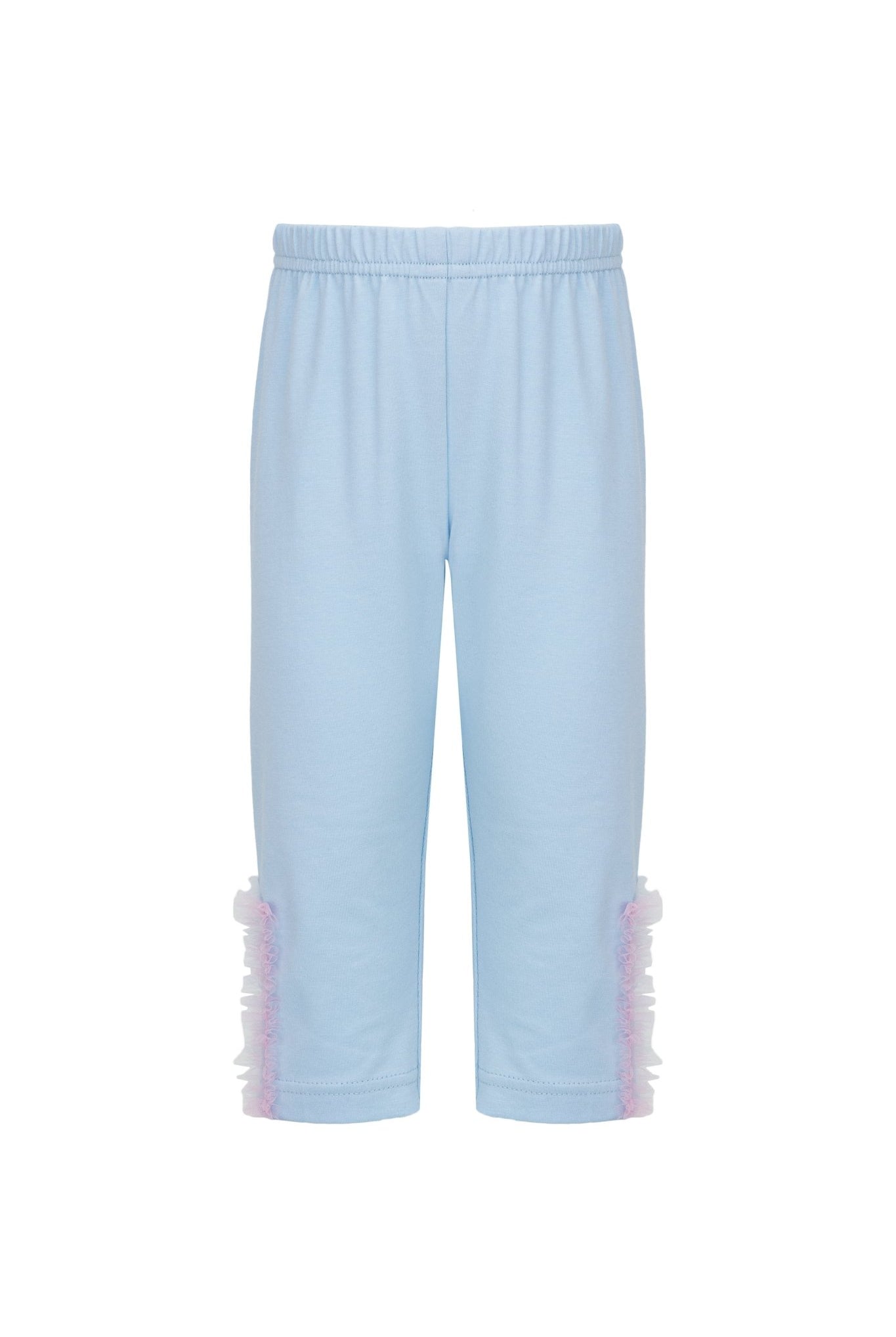 DAGA SS26 PRE - ORDER - Girls Ceremony Blue & Pink Floral & Tulle Leggings Set