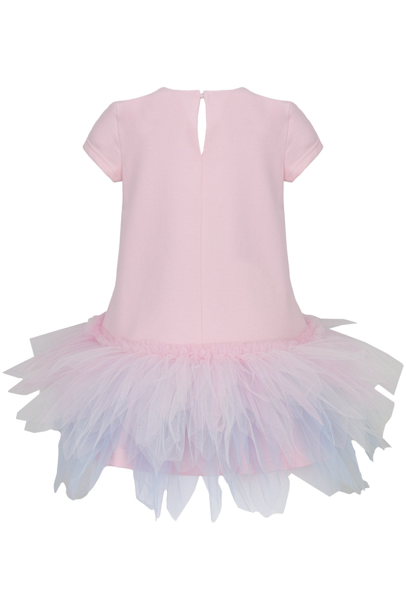 DAGA SS26 PRE - ORDER - Girls Ceremony Pink & Blue A - Line Tulle Hem Dress