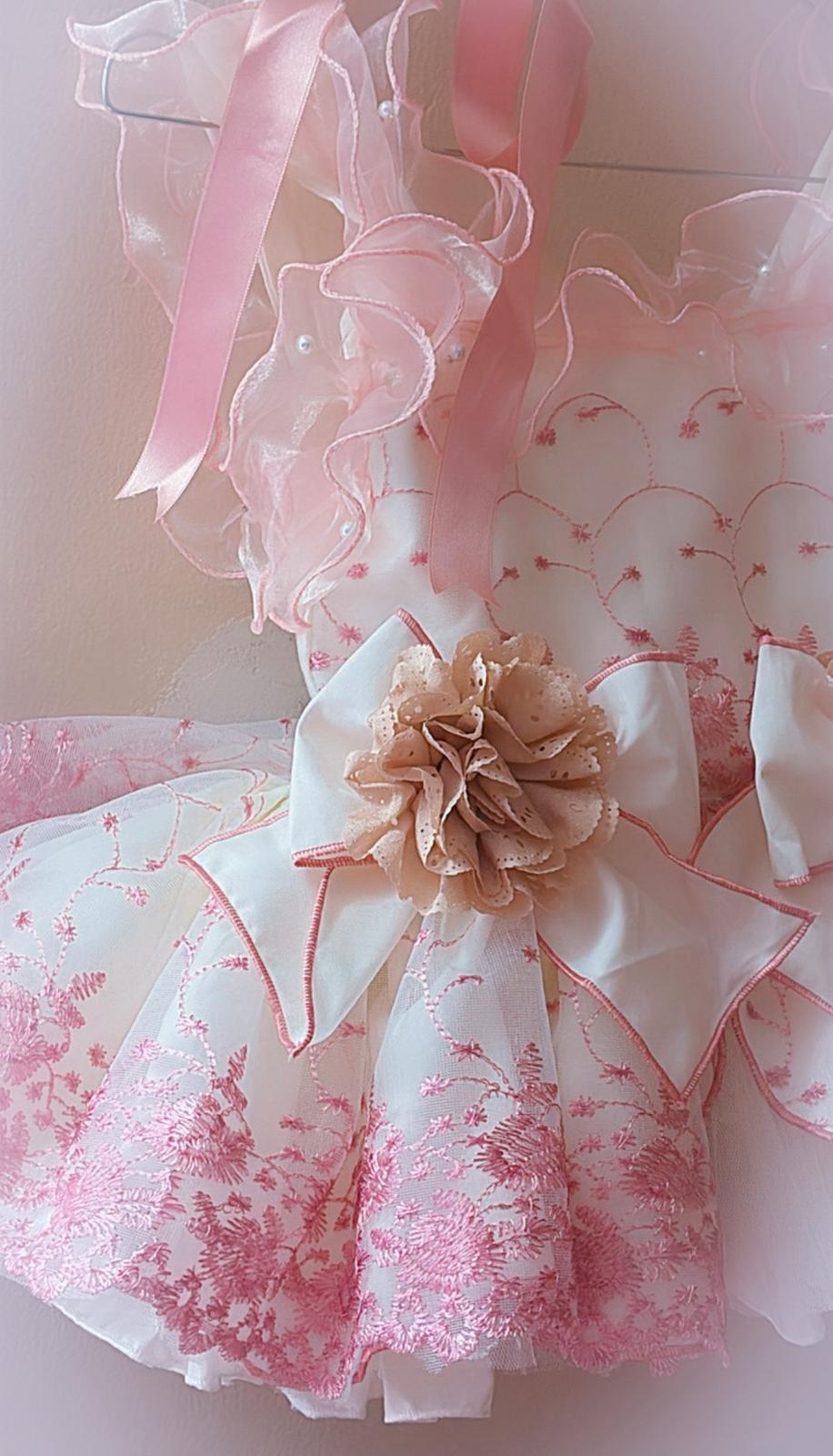 Ela Confeccion SS26 PRE - ORDER - Girls Pink & Ivory Lace Dress