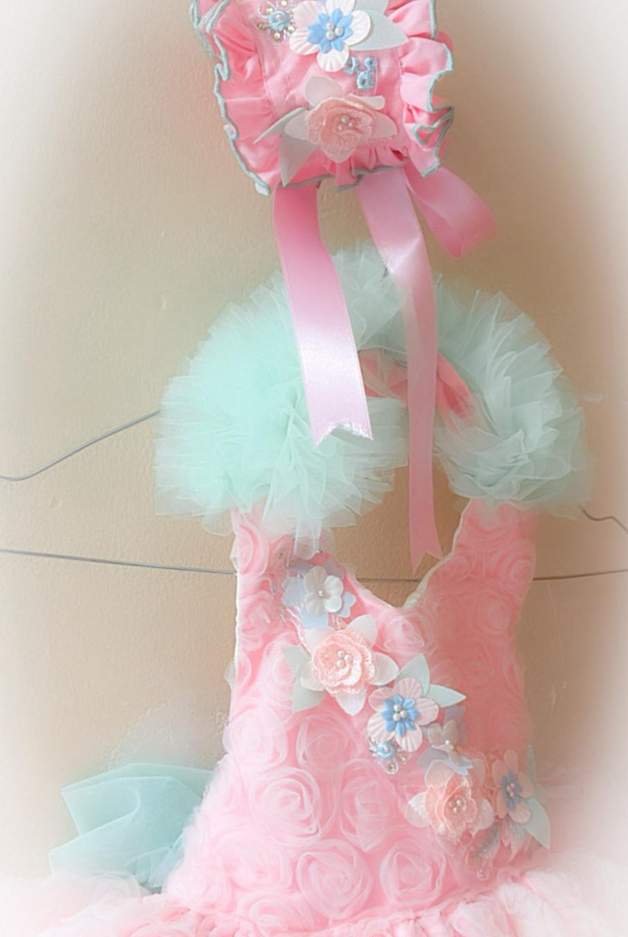 Ela Confeccion SS26 PRE - ORDER - Girls Pink & Mint Tulle Dress