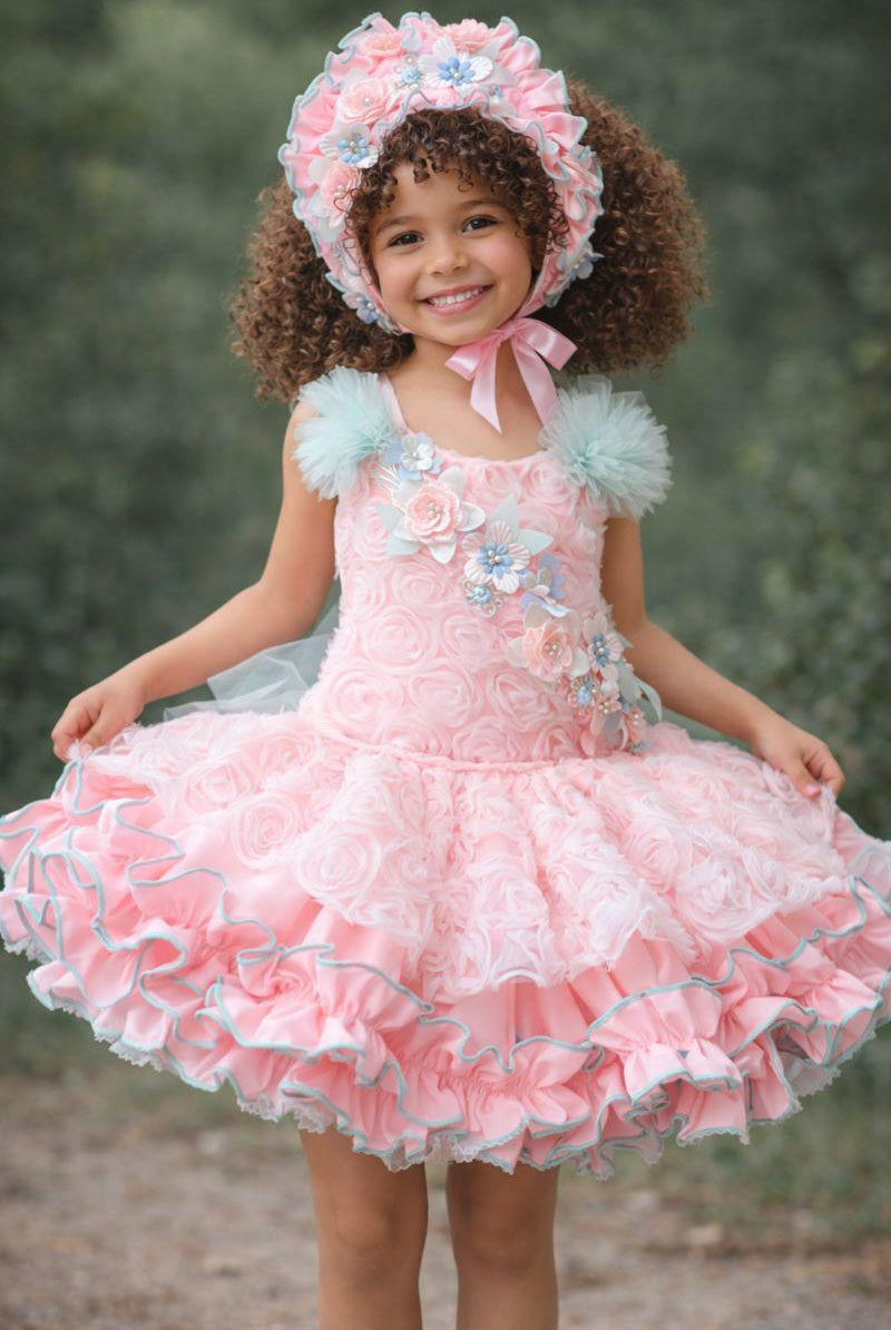 Ela Confeccion SS26 PRE - ORDER - Girls Pink & Mint Tulle Dress