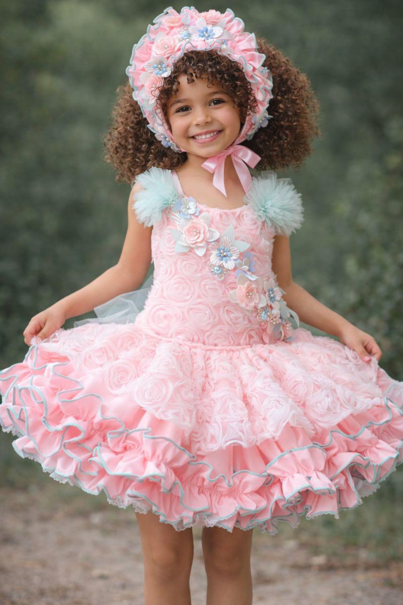 Ela Confeccion SS26 PRE - ORDER - Girls Pink & Mint Tulle Dress