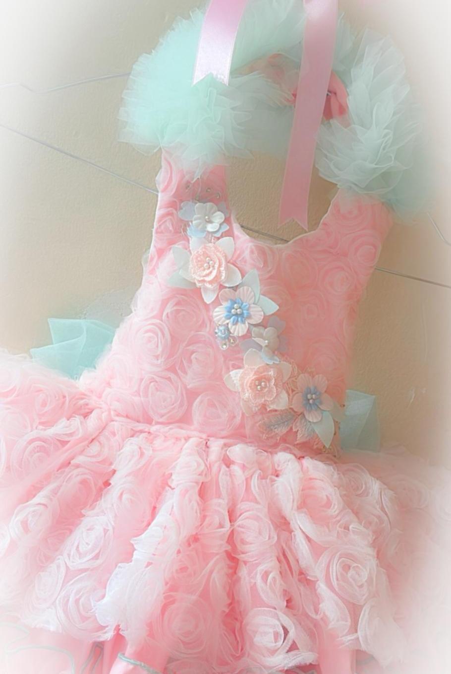 Ela Confeccion SS26 PRE - ORDER - Girls Pink & Mint Tulle Dress