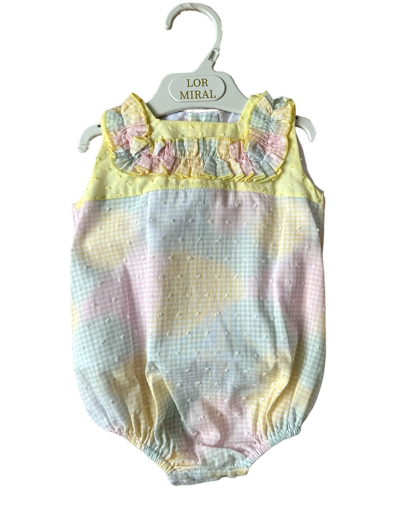 Lor Miral SS24 - Baby Girls Pastel Dream Romper Suit - Mariposa Children's Boutique