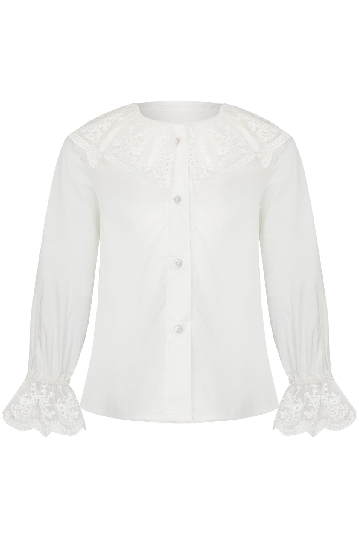 Mini Lady by DAGA Girls Pink Skirt & Lace Blouse Set | AW26