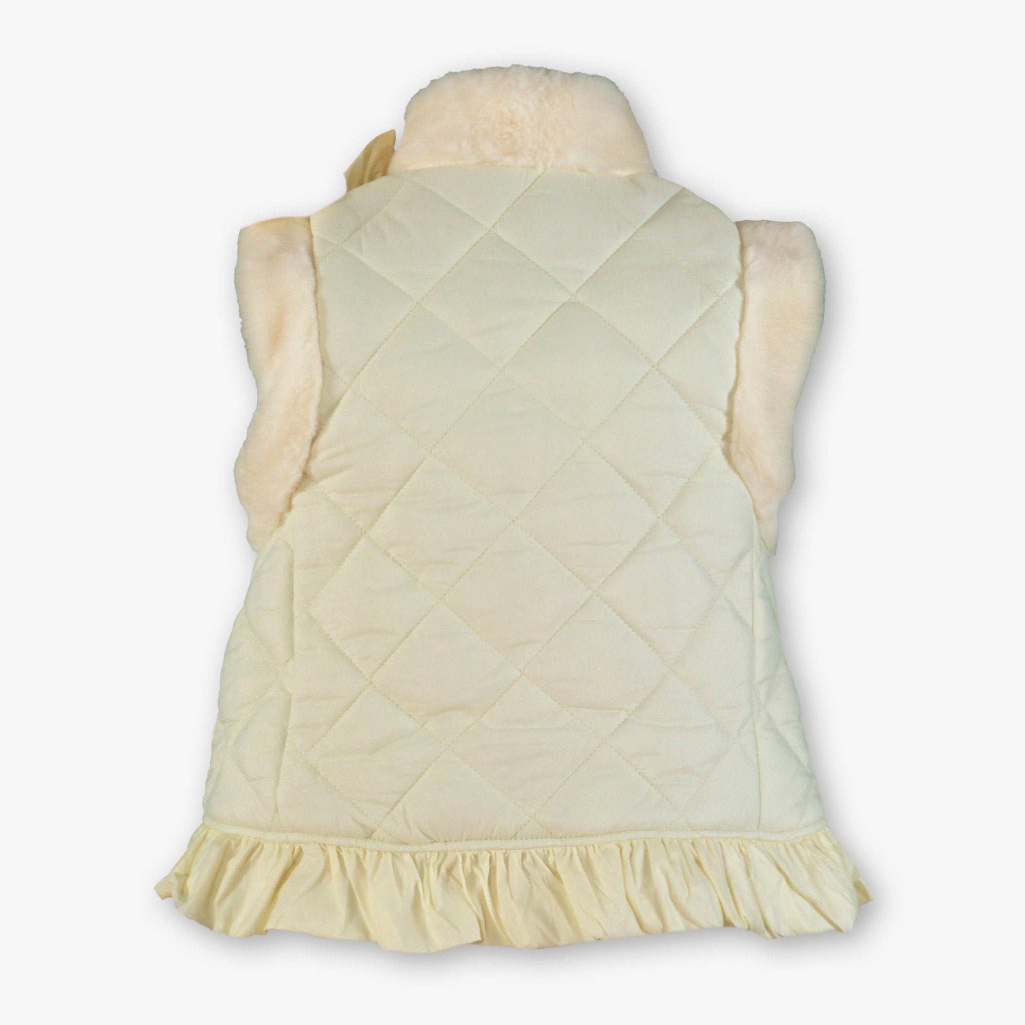 Miranda AW25 PRE - ORDER - Girls Cream Padded Gilet Waistcoat Jacket