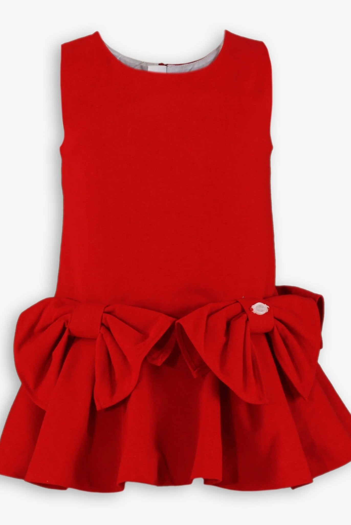 Miranda AW25 PRE - ORDER - Girl's Red Pinafore Dress with Matching Blouse