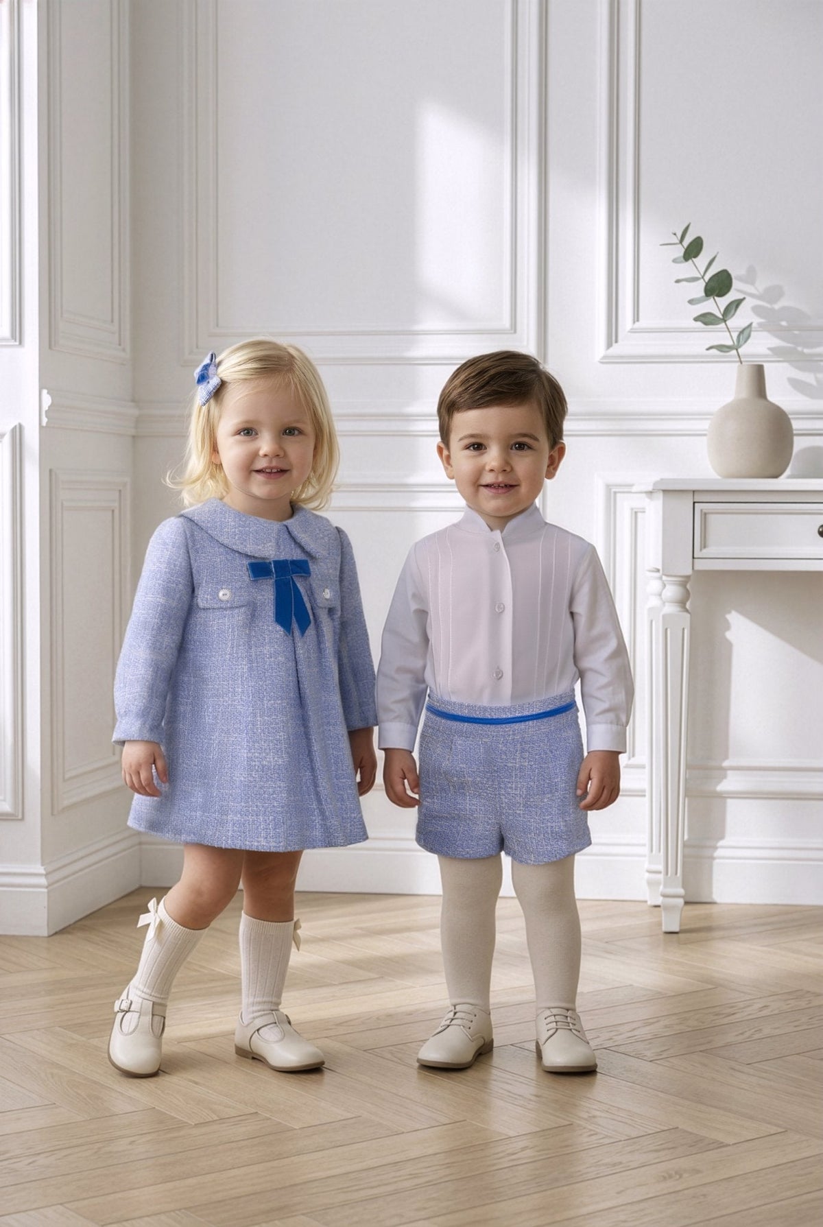 Miranda Baby Boys Blue Shorts & Shirt Set | AW26 PRE-ORDER