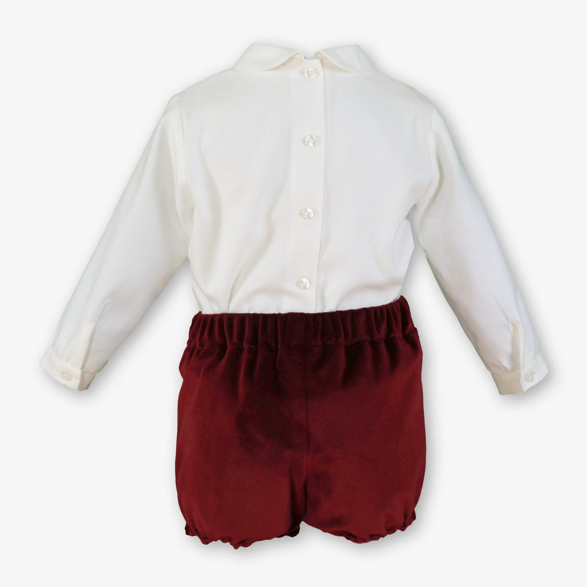 Miranda Baby Boys Burgundy Shorts & Shirt Set | AW26 PRE-ORDER