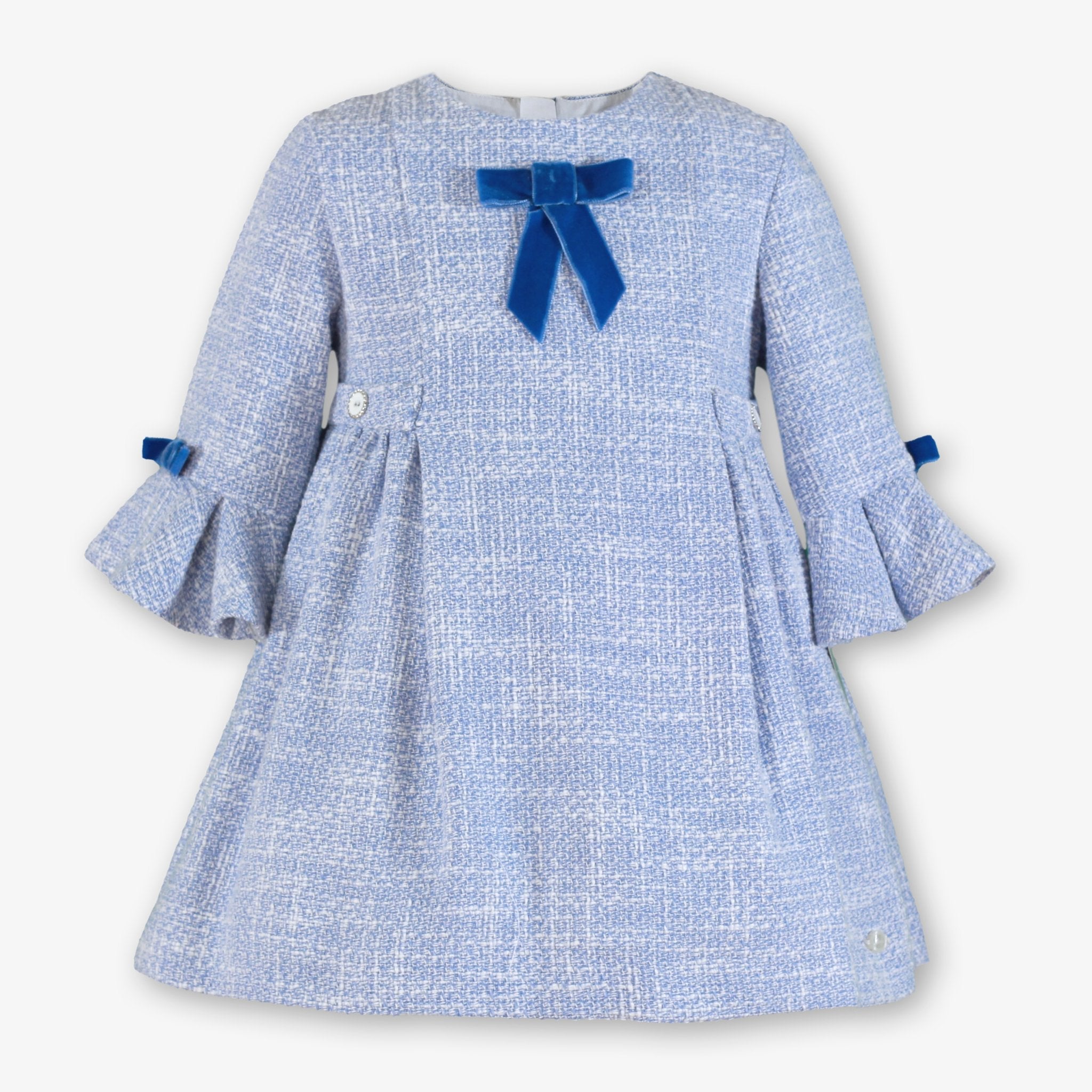 Miranda Girls Blue Tweed Headpiece | AW26 PRE-ORDER