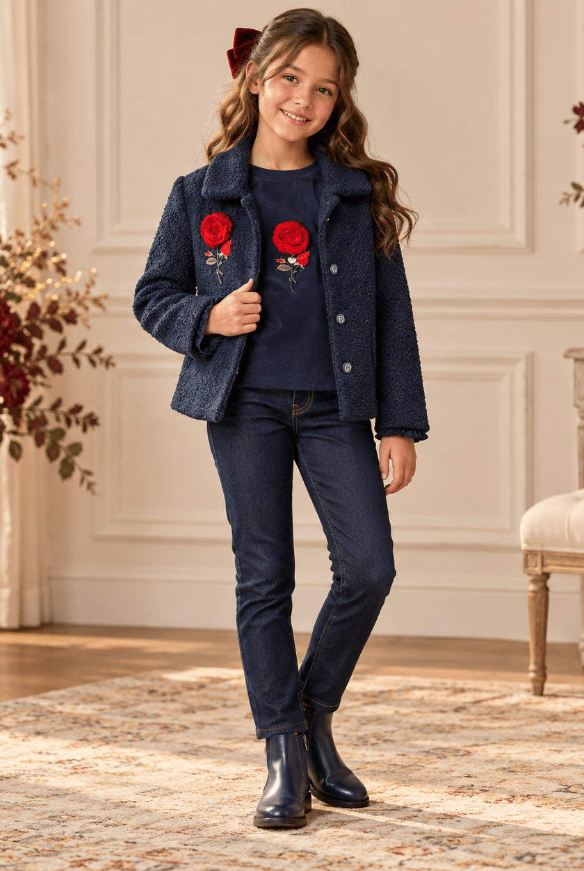 Miranda Girls Navy Jacket & Top Set Age 10 | Clearance Sale