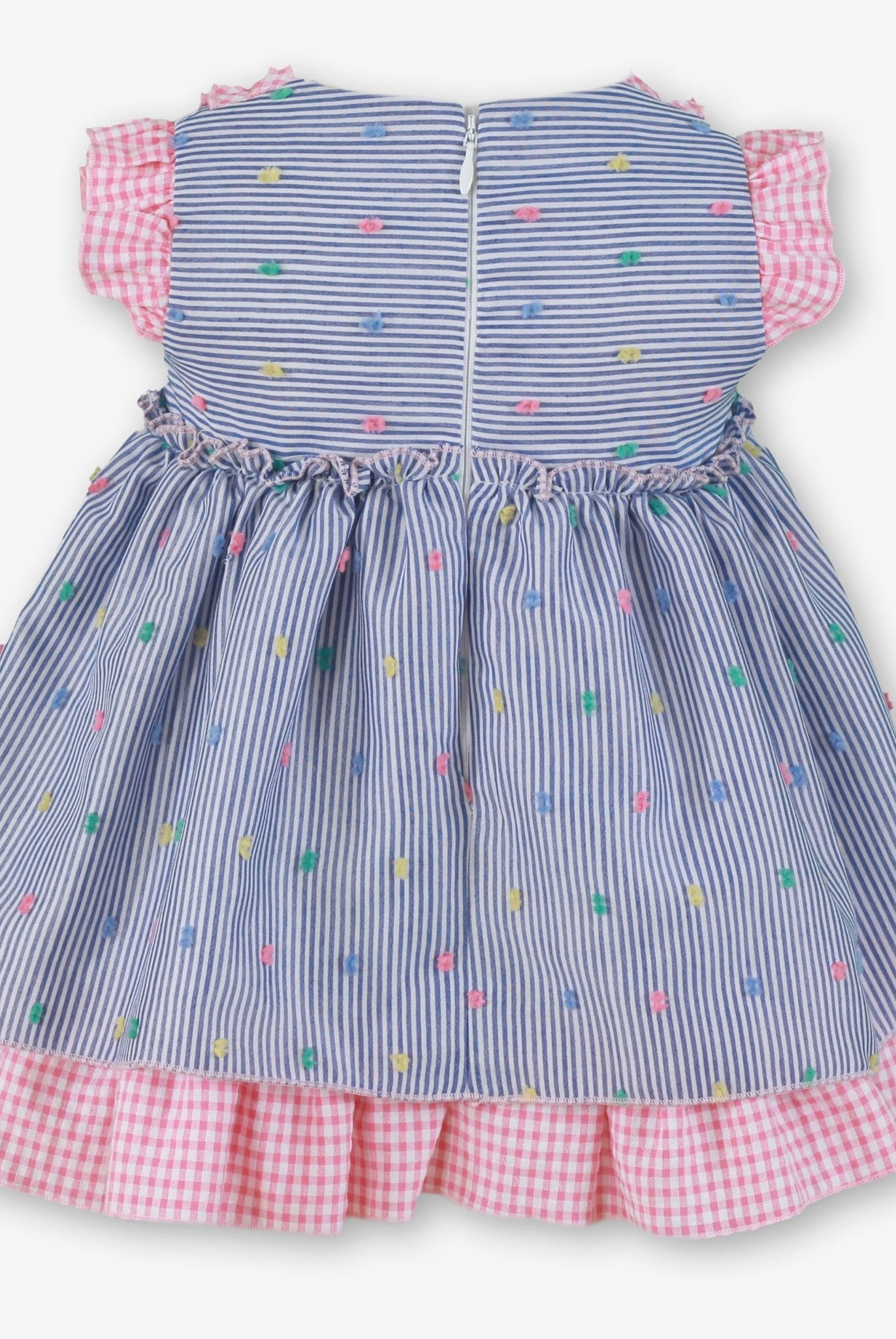 Miranda SS26 PRE - ORDER - Baby Girls Blue & Pink Dress