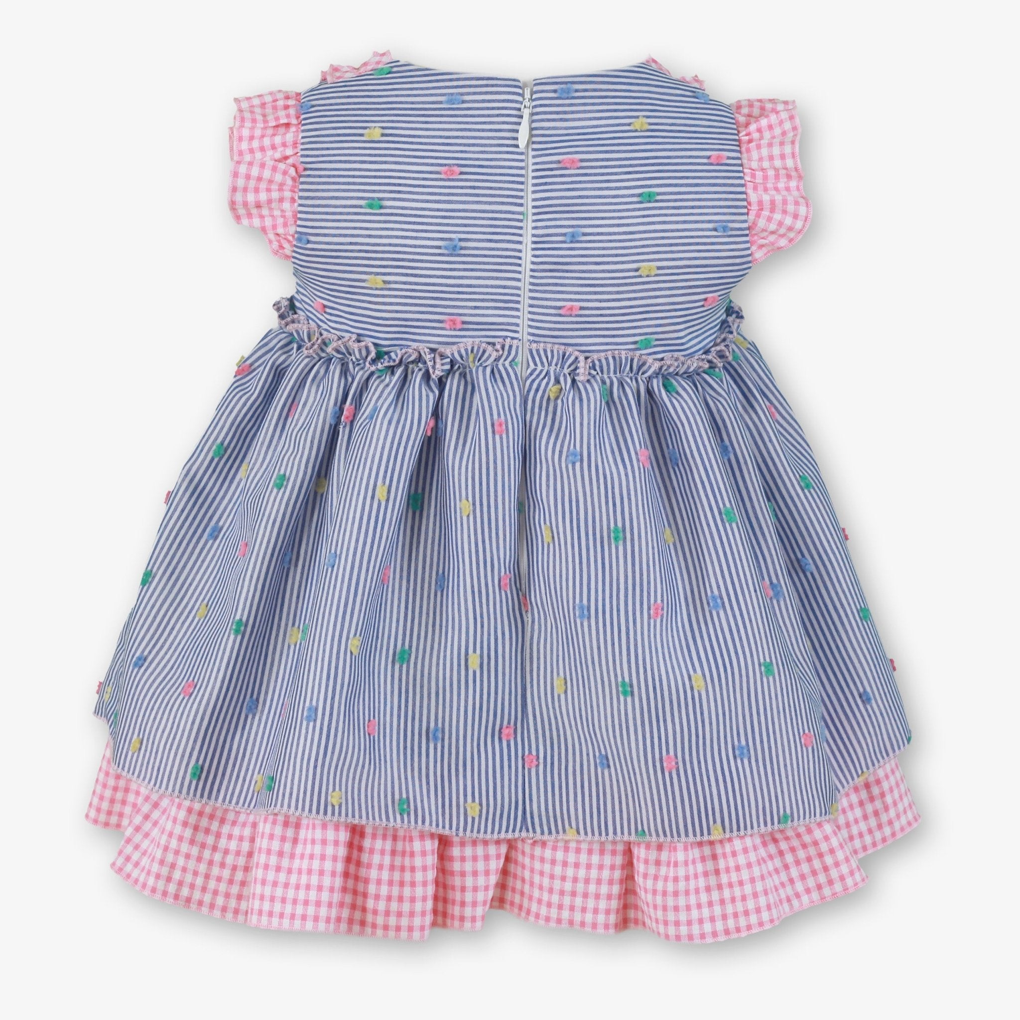 Miranda SS26 PRE - ORDER - Baby Girls Blue & Pink Dress