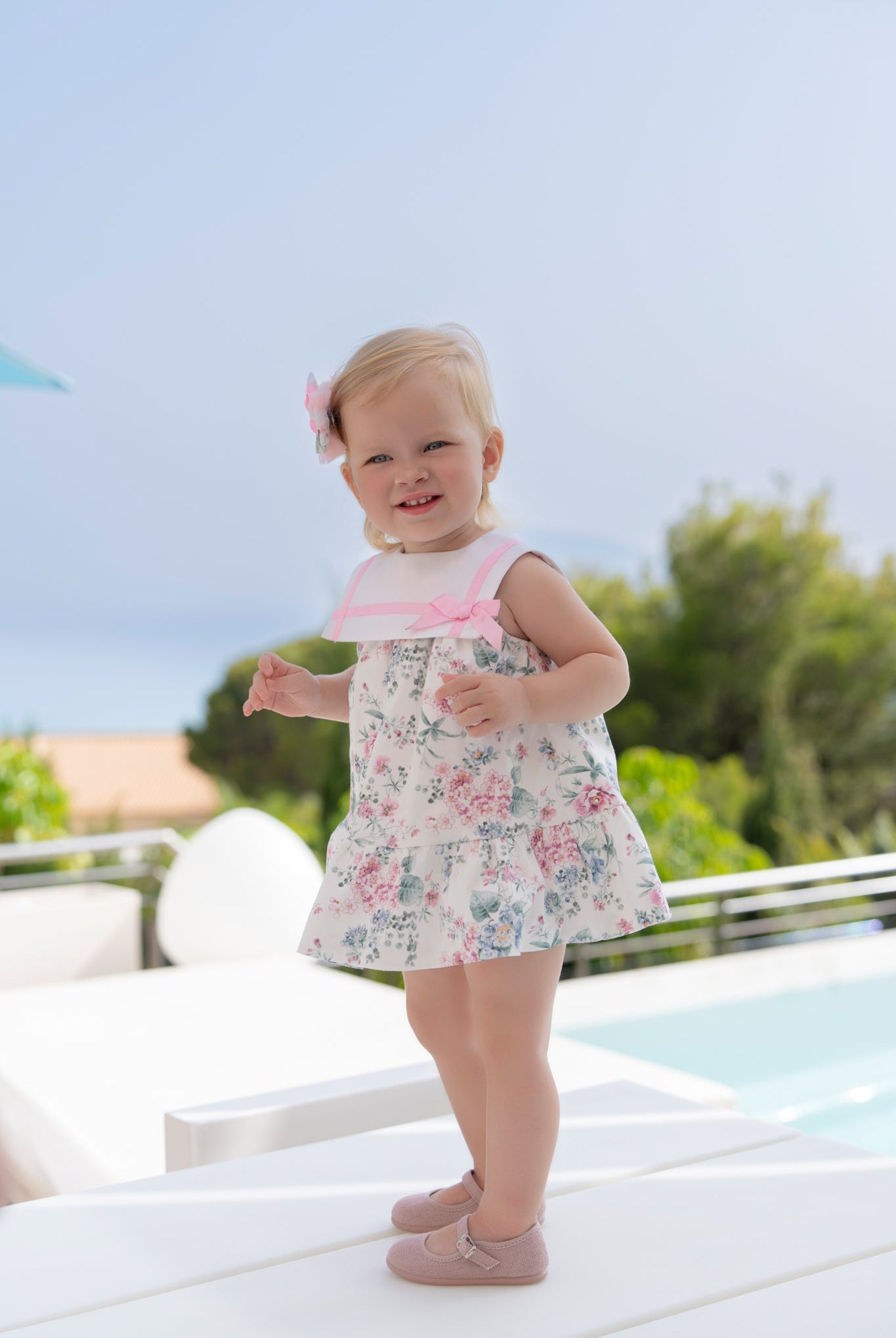 Miranda SS26 PRE - ORDER - Baby Girls Floral Print Dress