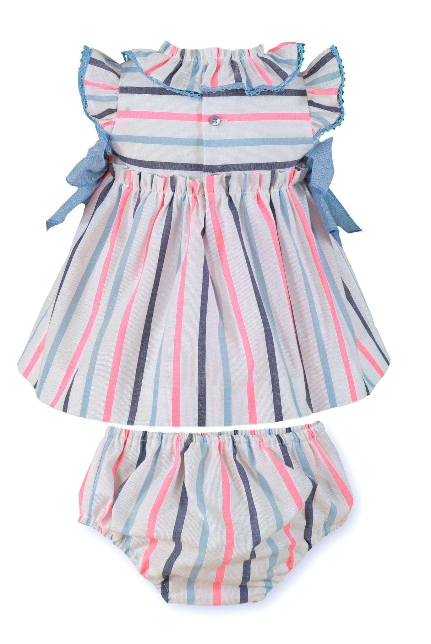 Miranda SS26 PRE - ORDER - Baby Girls Multicolour Stripe Dress