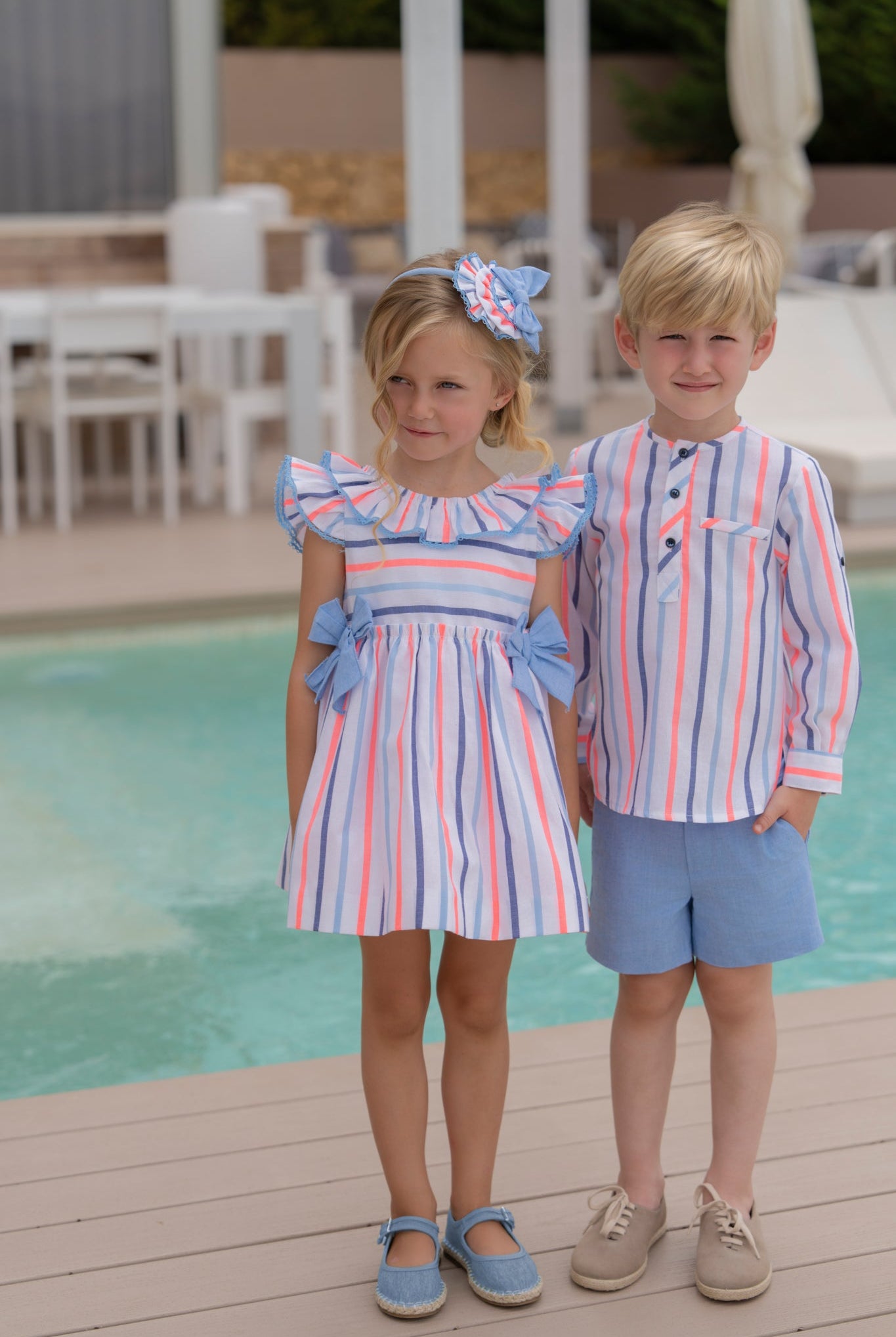 Miranda SS26 PRE - ORDER - Boys Multi Coloured Shirt and Shorts Set