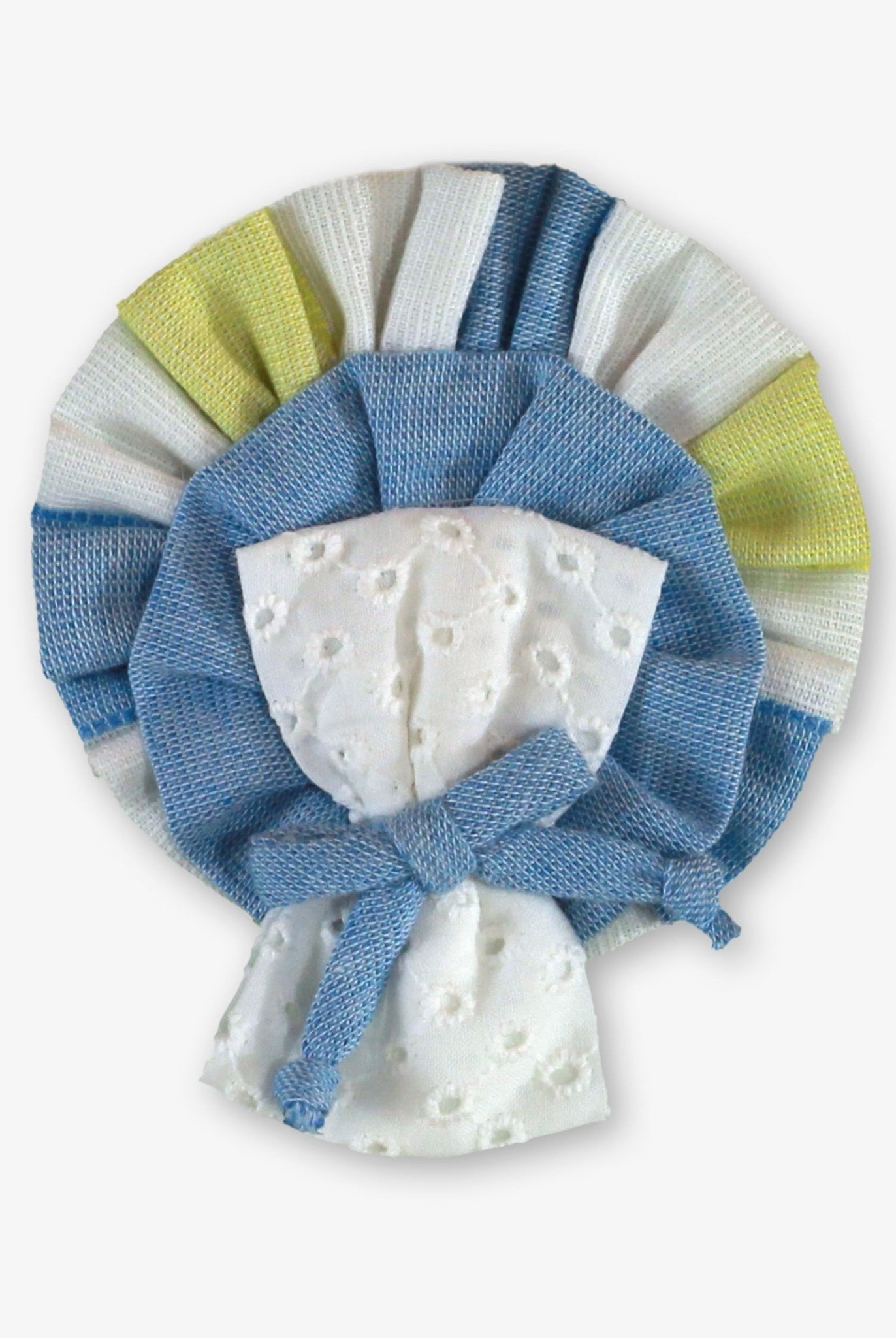 Miranda SS26 PRE - ORDER - Girls Blue & Lemon Stripe Headpiece