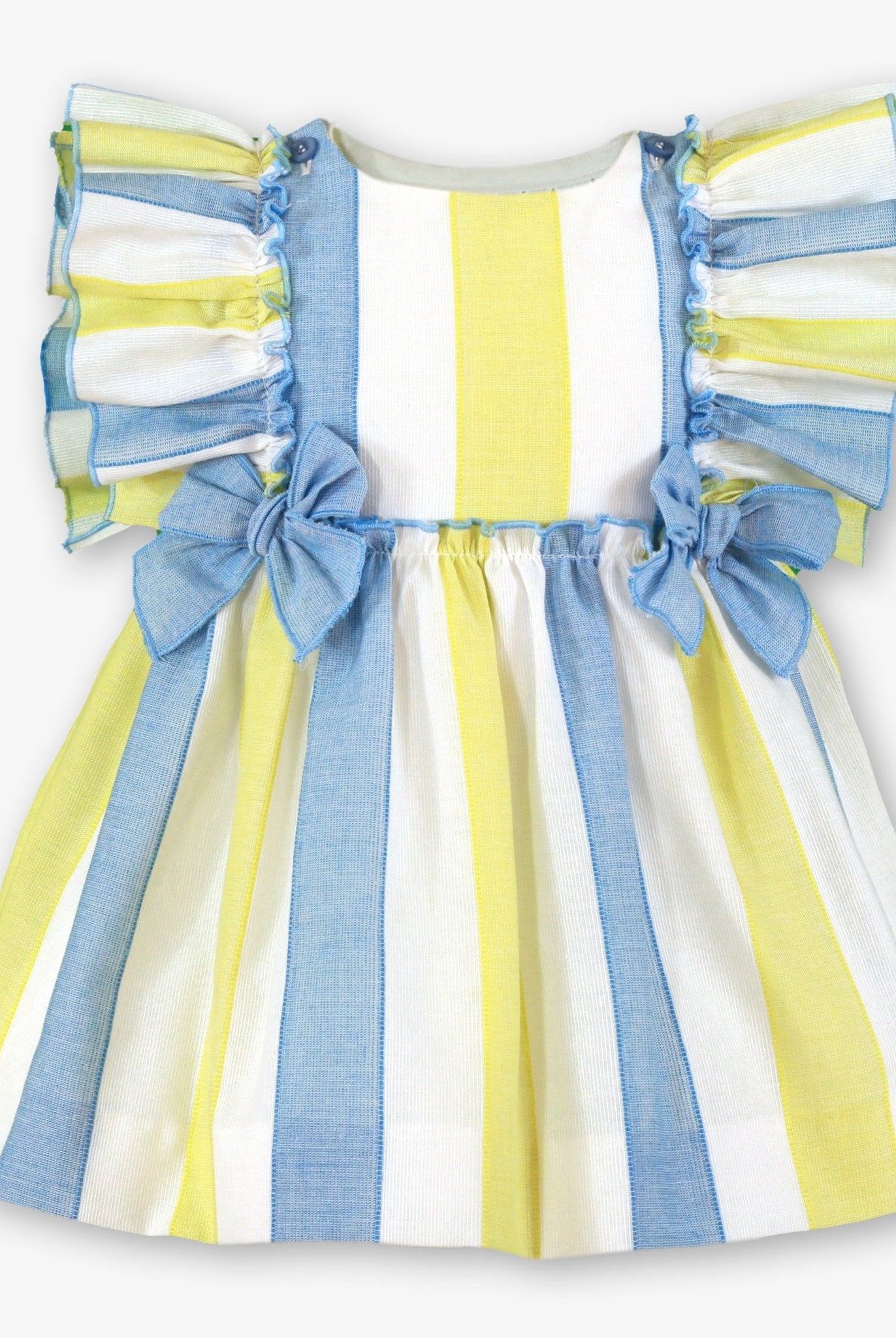 Miranda SS26 PRE - ORDER - Girls Blue & Lemon Stripe Headpiece