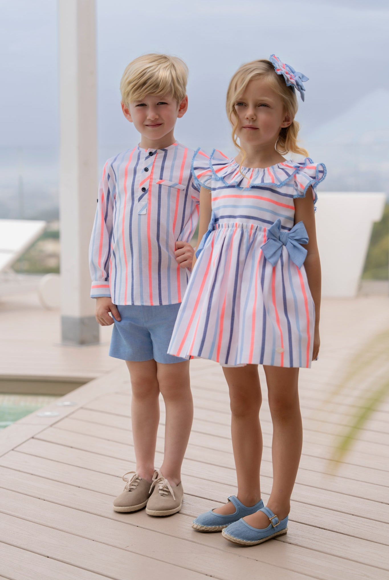 Miranda SS26 PRE - ORDER - Girls Multicolour Stripe Dress