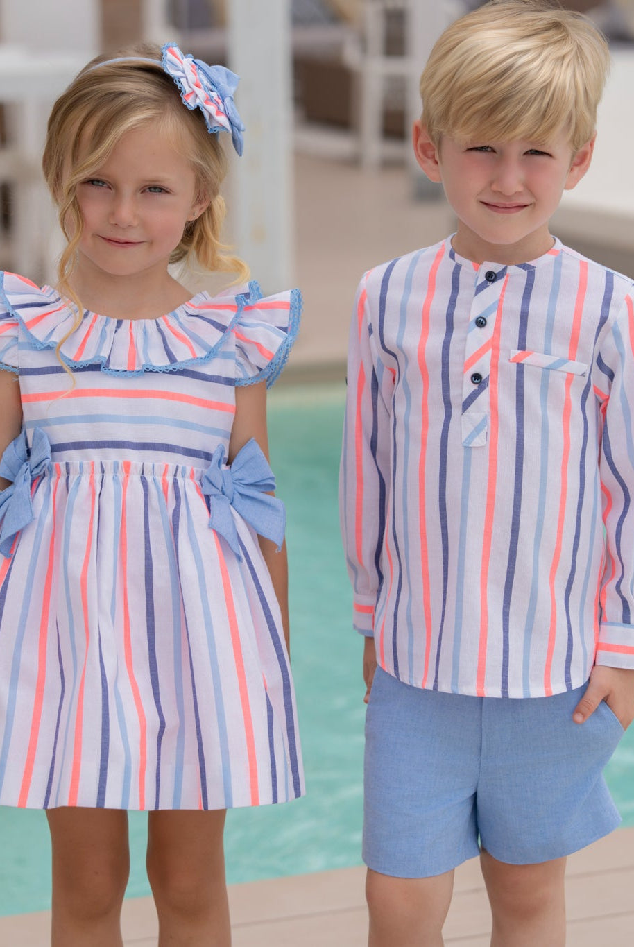 Miranda SS26 PRE - ORDER - Girls Multicolour Stripe Dress