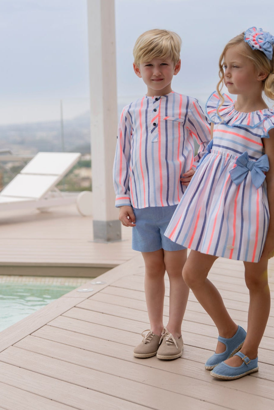 Miranda SS26 PRE - ORDER - Girls Multicolour Stripe Dress